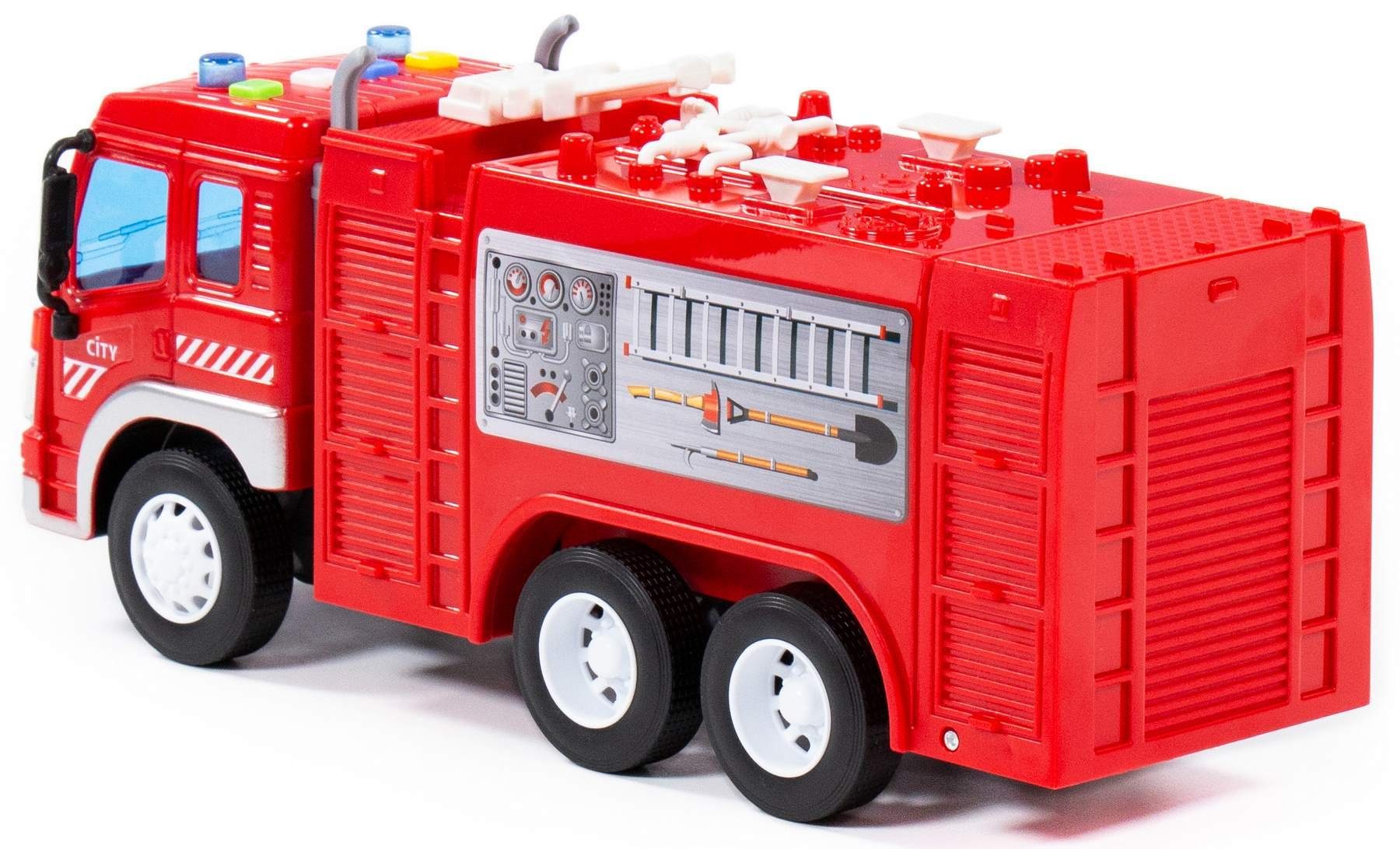 Polesie Spielzeug-Feuerwehr Löschfahrzeug LKW CITY Schwungrad günstig online kaufen