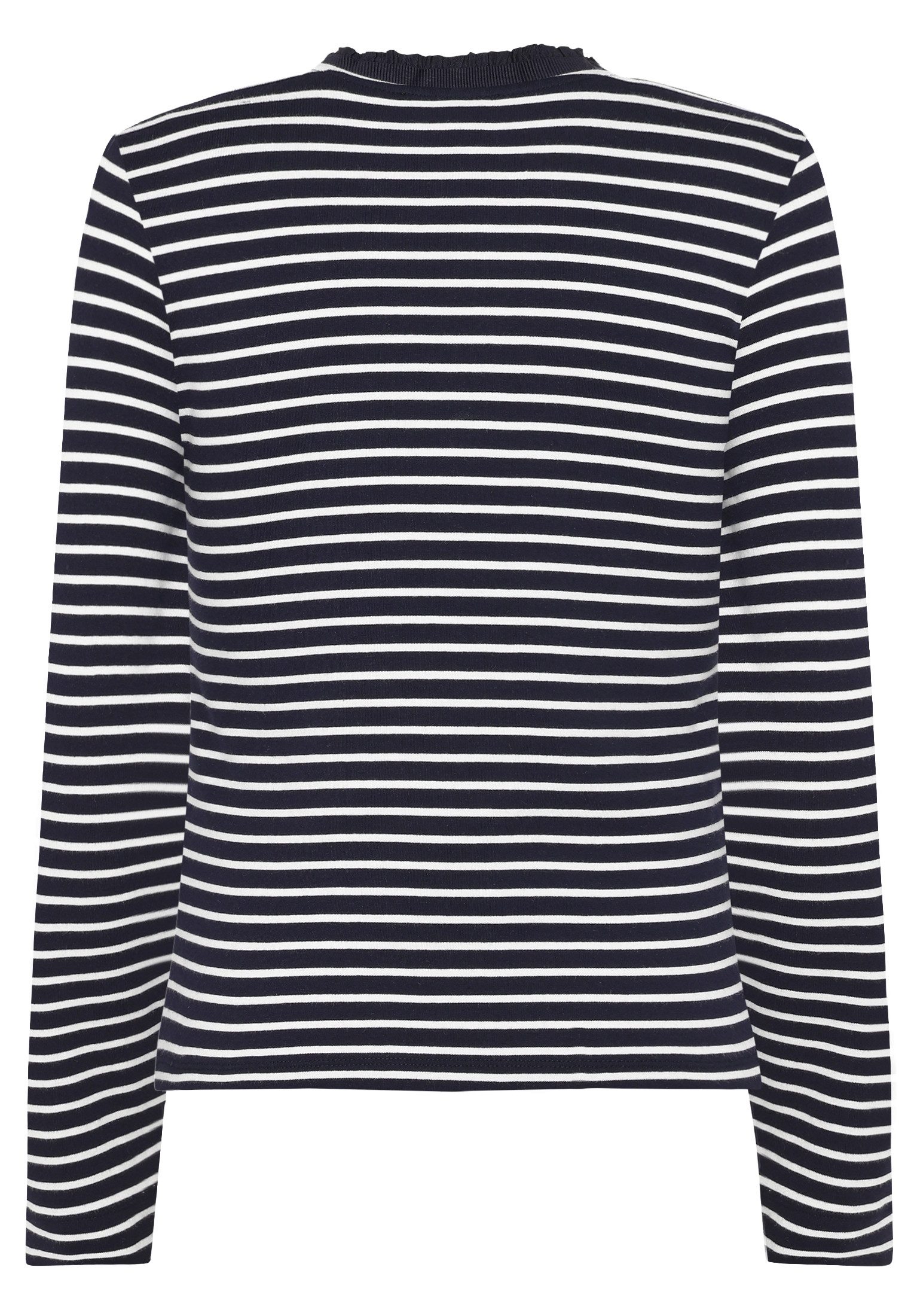 Zero Kurzarmshirt Damen mit Knopfleiste (1-tlg) weiteres Detail