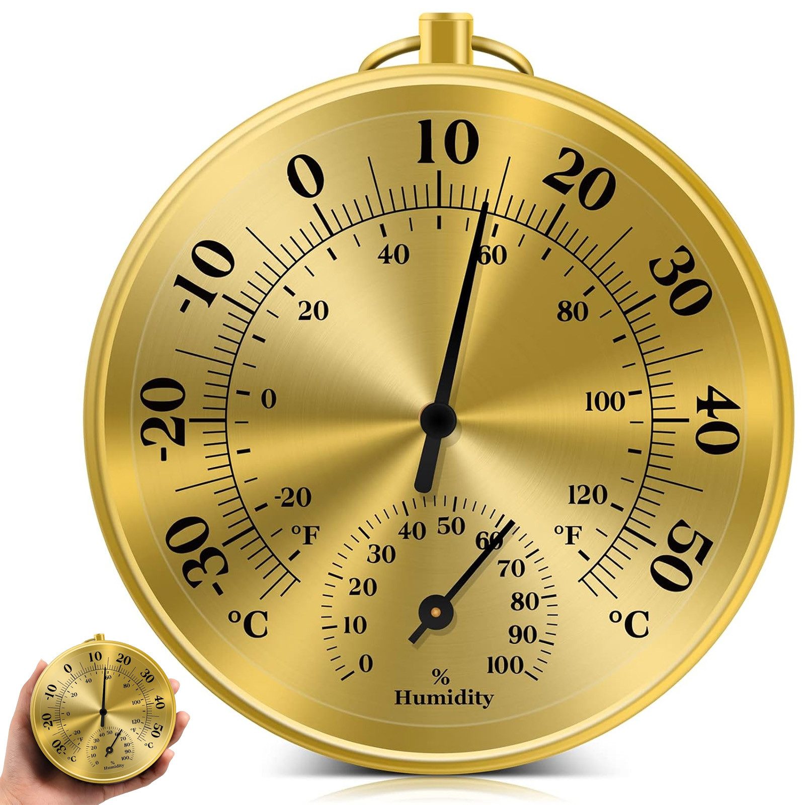 Raumthermometer analoges Hygrometer Thermometer Klima Monitor