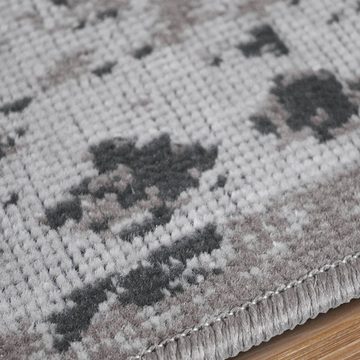 Teppich Vintage Grau, Teppichläufer, Erhältlich in vielen Größen, Läufer, casa pura, rechteckig, flachgewebt