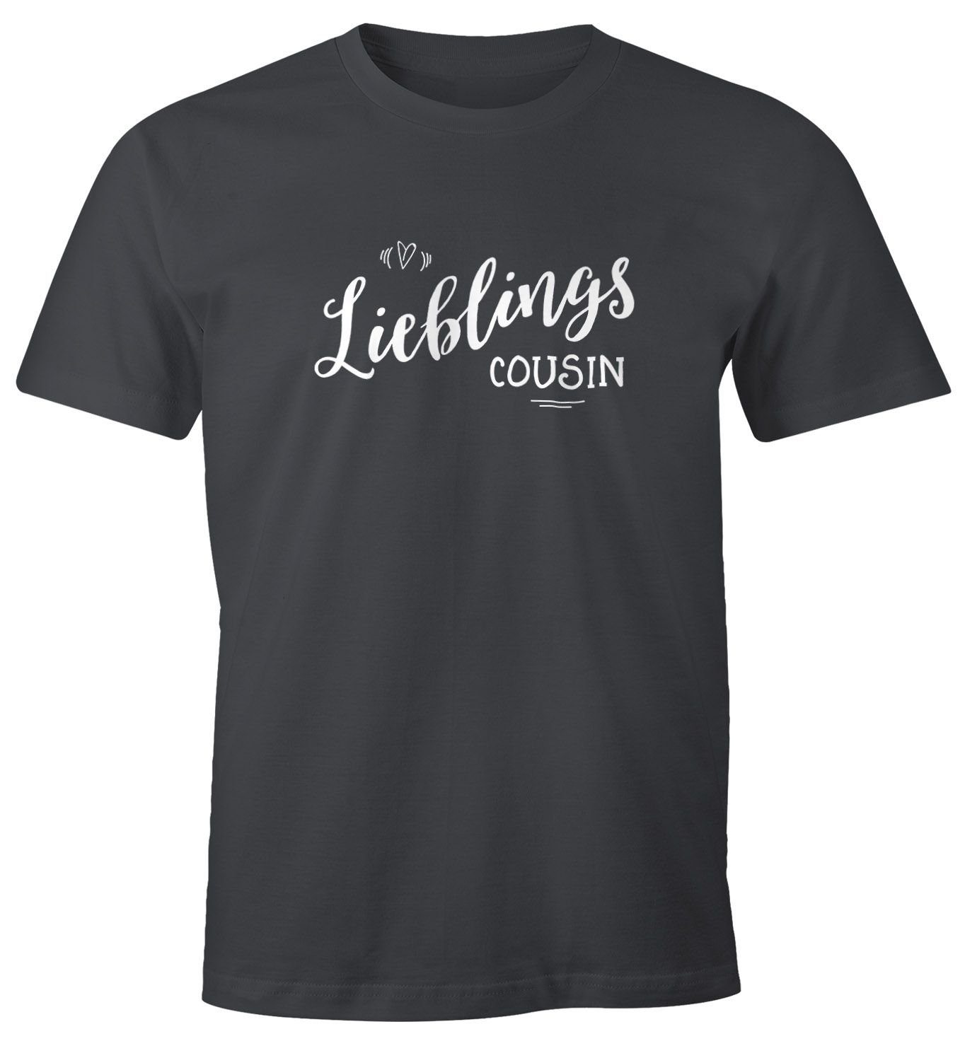 MoonWorks Print-Shirt Herren T-Shirt Lieblingscousin Lieblingskusin günstig online kaufen