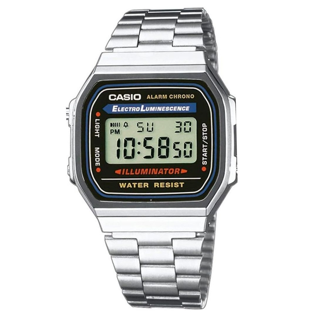 CASIO Digitaluhr Casio Uhr A168WA-1 Unisex Digital
