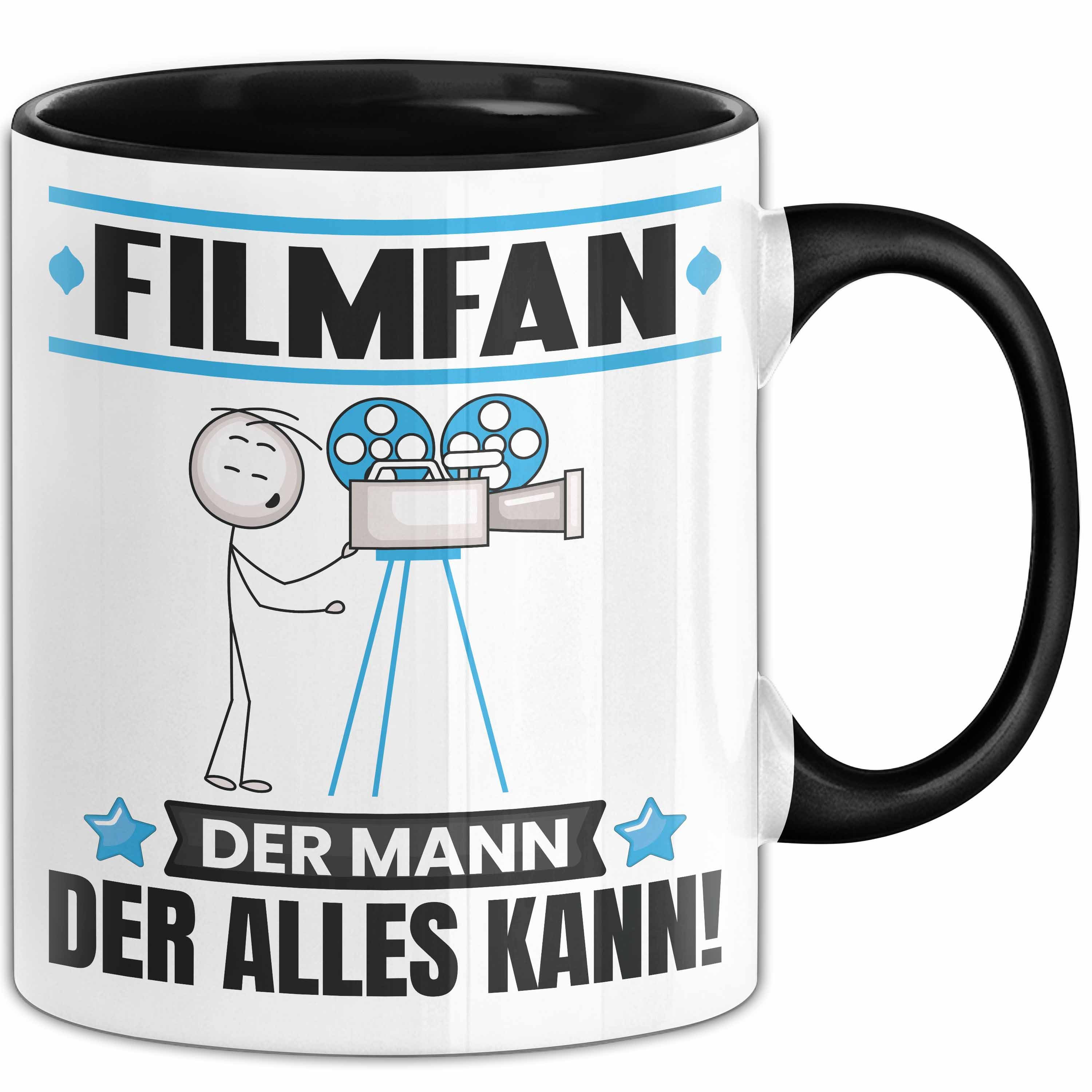 Trendation Tasse Filmfan Tasse Geschenk für Filmfan Der Mann Der Alles Kann Geschenkide, Keramik