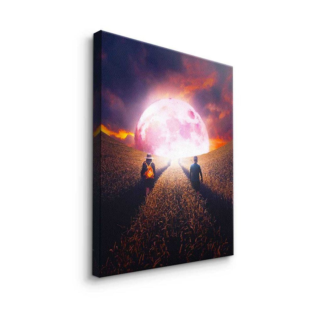 - Motivationsbild your - Rahmen - weißer Leinwandbild Leinwandbild, DOTCOMCANVAS® Create Path Mindset Premium