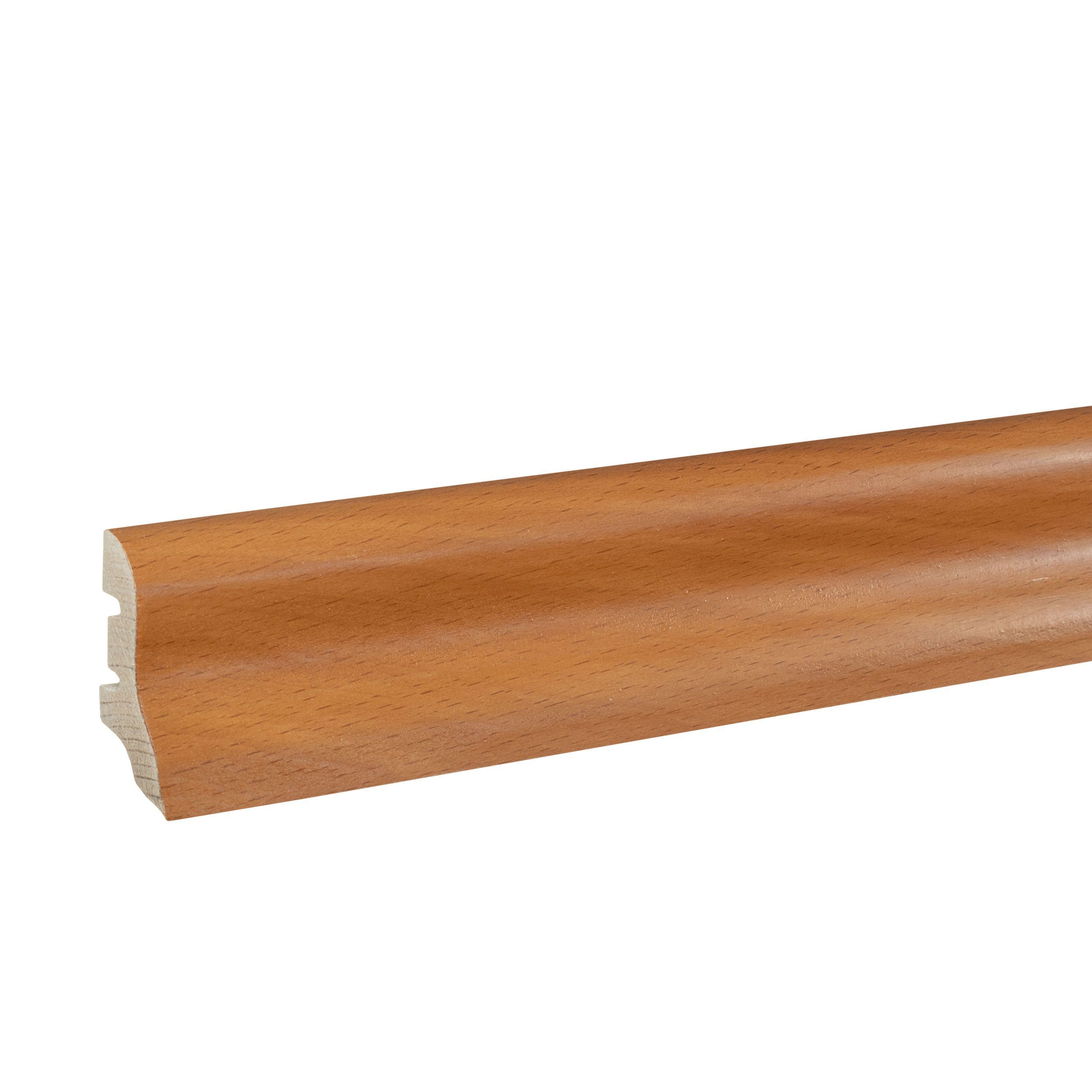 PROVISTON Sockelleiste 20 x 40 x 2500 mm Fußleiste Echtholzfurnier Buche by PROVISTON, L: 250 cm, Spar-Set, 5-St.