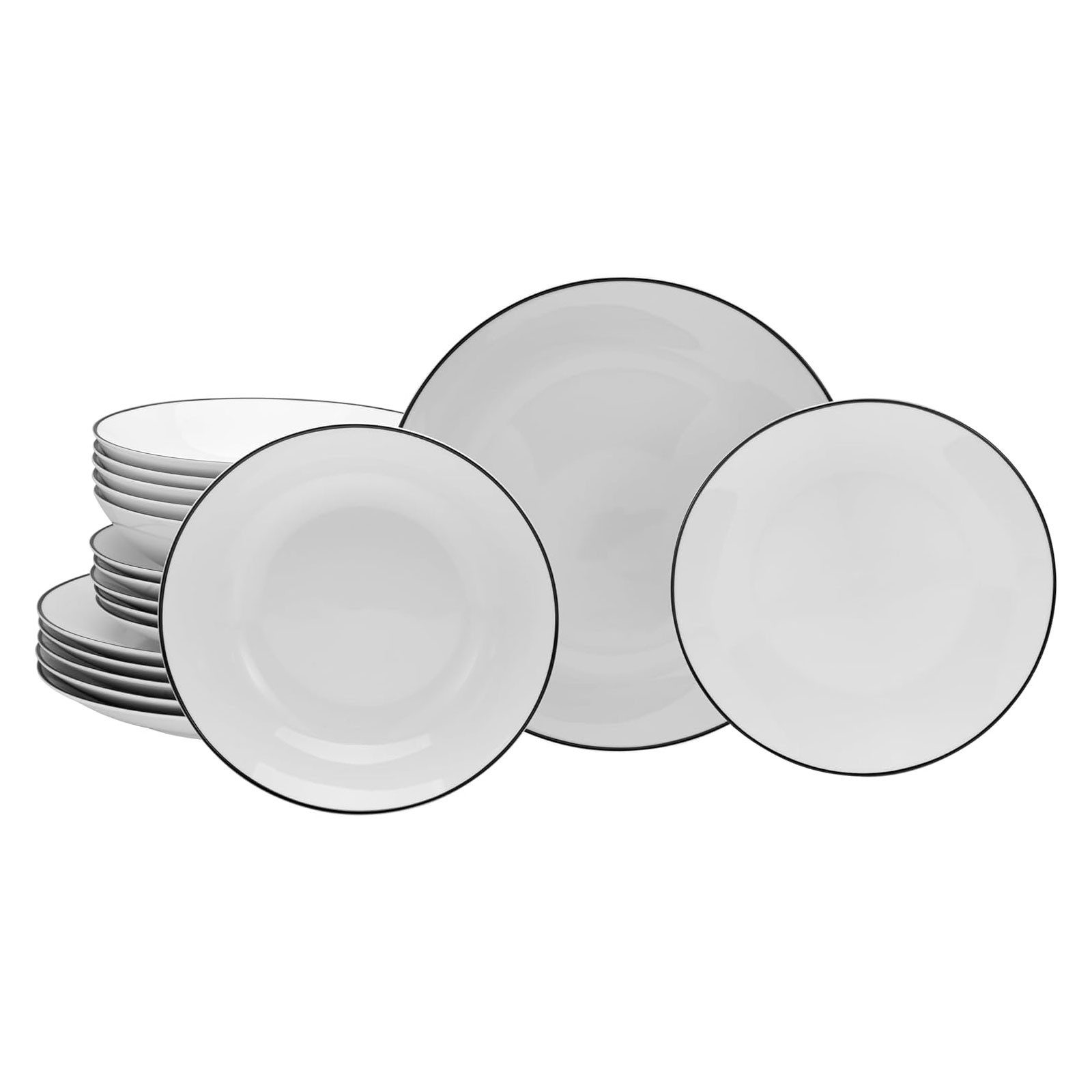 CreaTable Geschirr-Set 20374, Elegante Coupeform