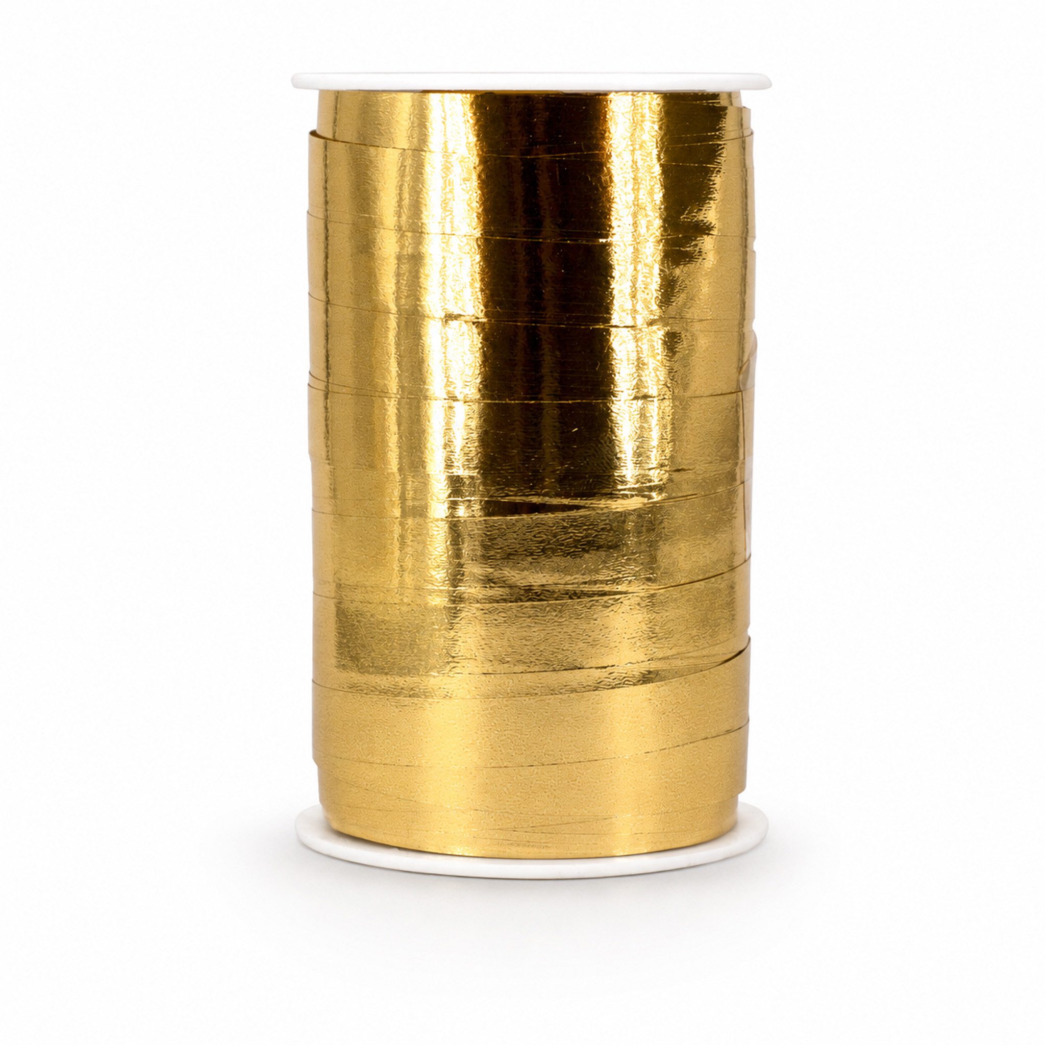 Star Geschenkband, Geschenkband Ringelband Metallic 10mm x 100m Rolle Gold