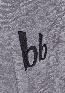 Herrenbademantel »Roy«, Bruno Banani, mit farblich abgesetzten Streifen, Bademantel aus 100% Baumwolle, Bademäntel mit Taschen