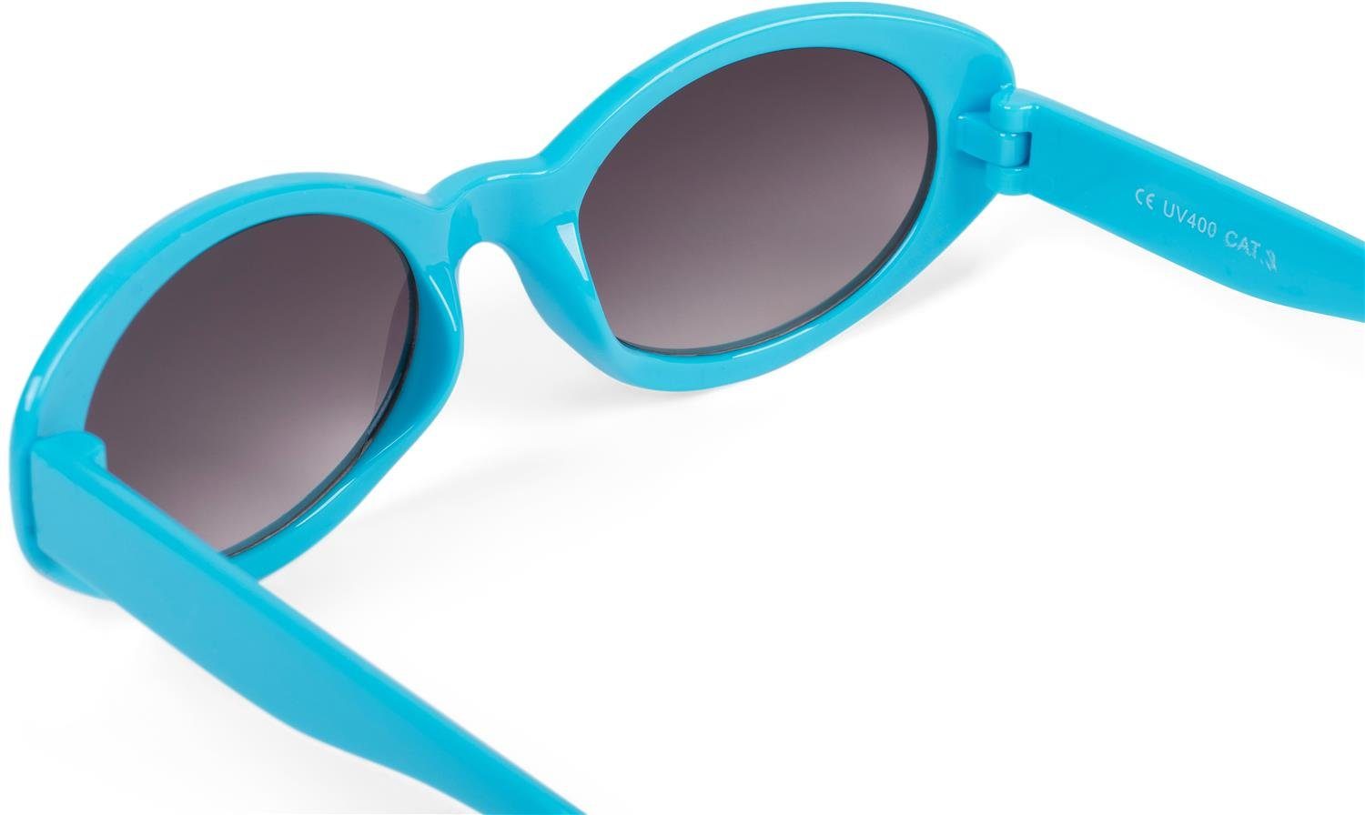 styleBREAKER Sonnenbrille (1-St) Getönt / Verlauf Glas Gestell Grau Blau