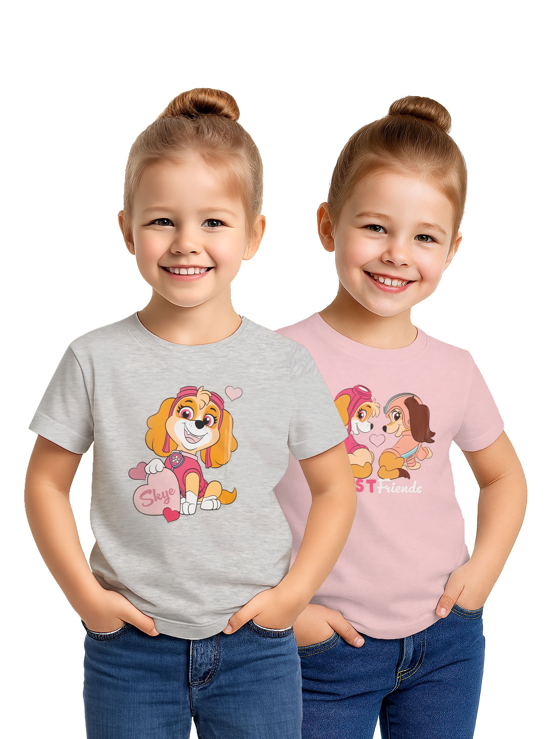 T-Shirt Paw Patrol T-Shirt Oberteil Shirt kurzärmlig (2er Pack)