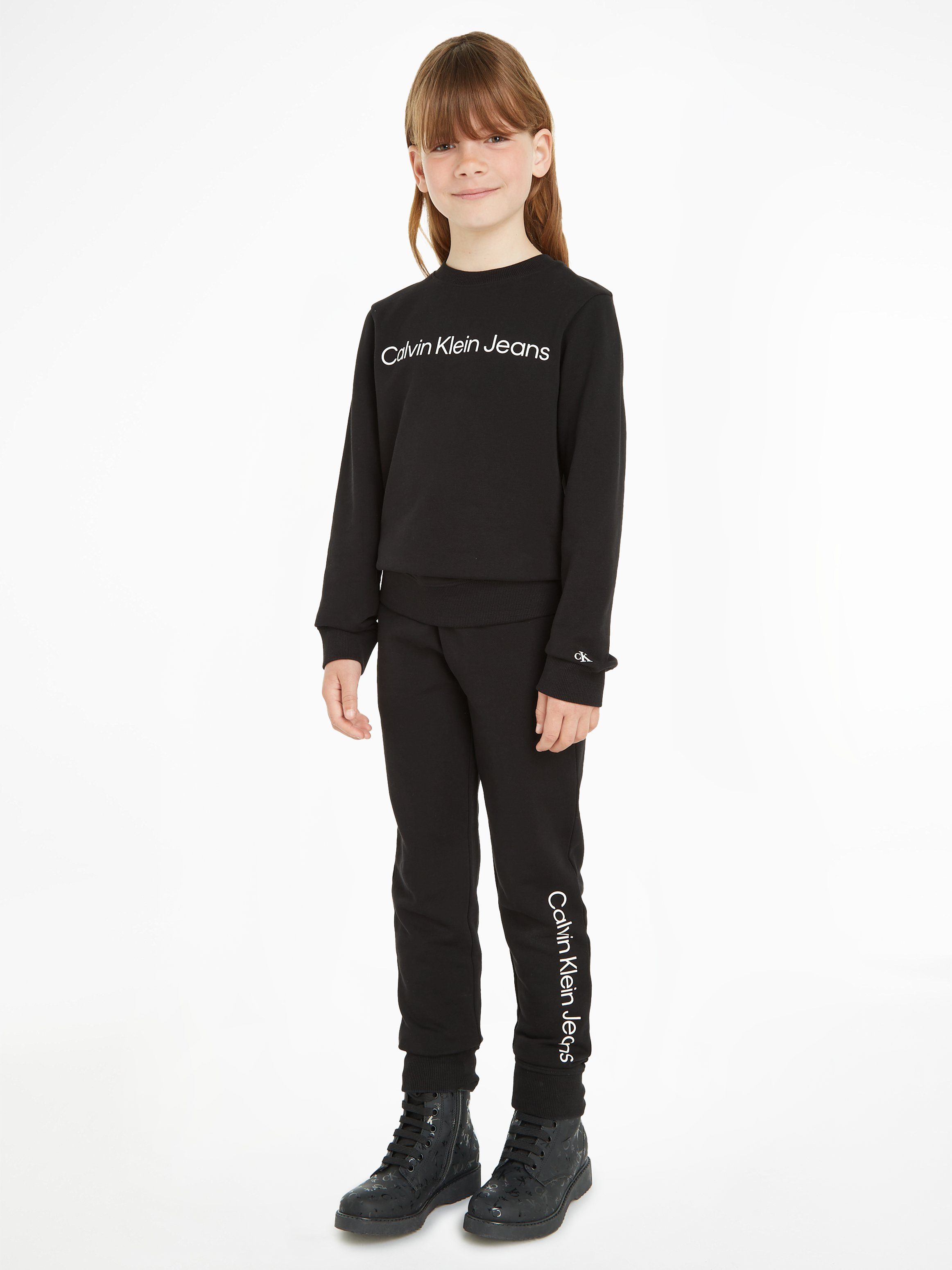 Klein SET Kinder Jeans LOGO bis Calvin CN Sweatshirt für 16 REGULAR Jahre INST.