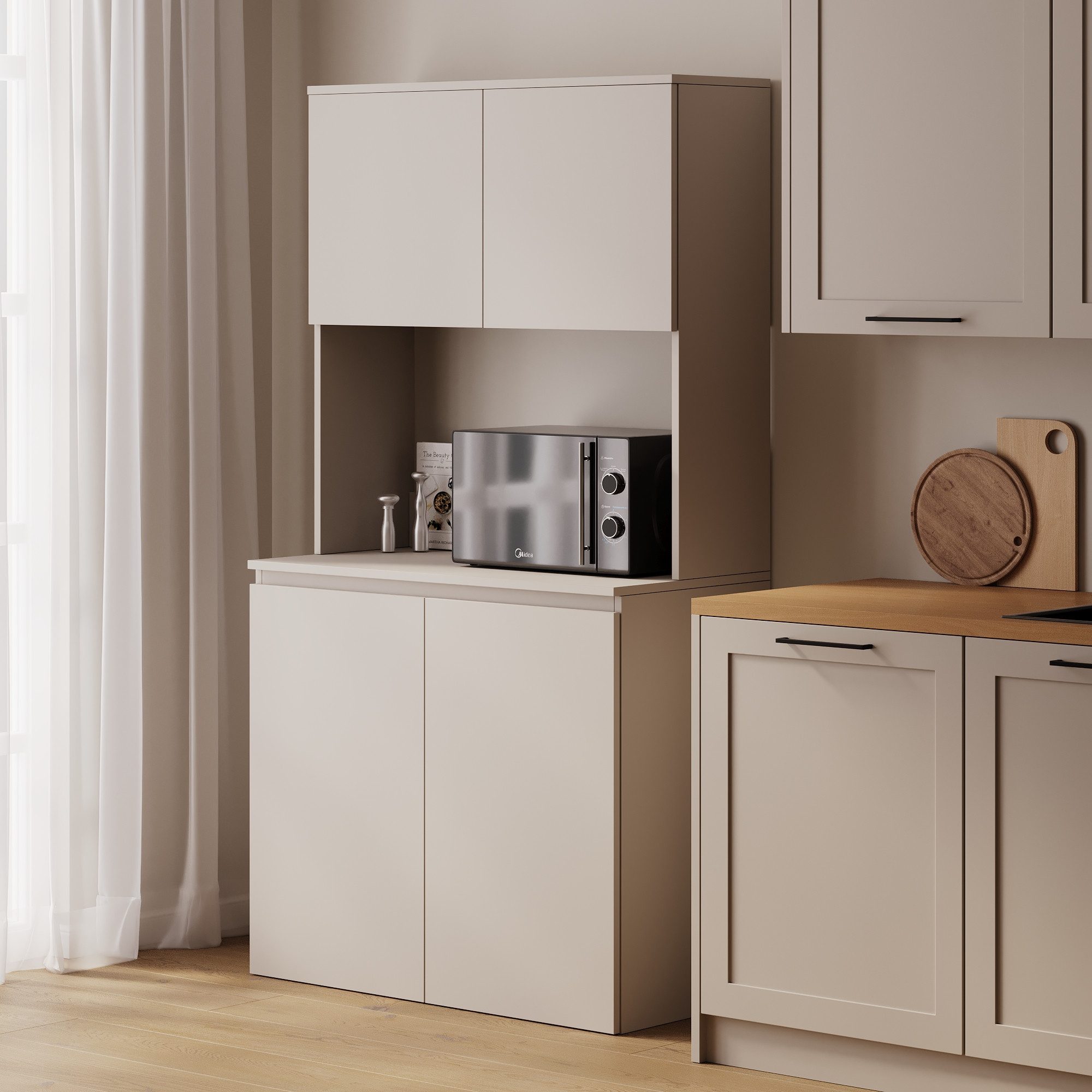 Platan Room Küchenbuffet Küchenschrank Buffetschrank ESTER günstig online kaufen