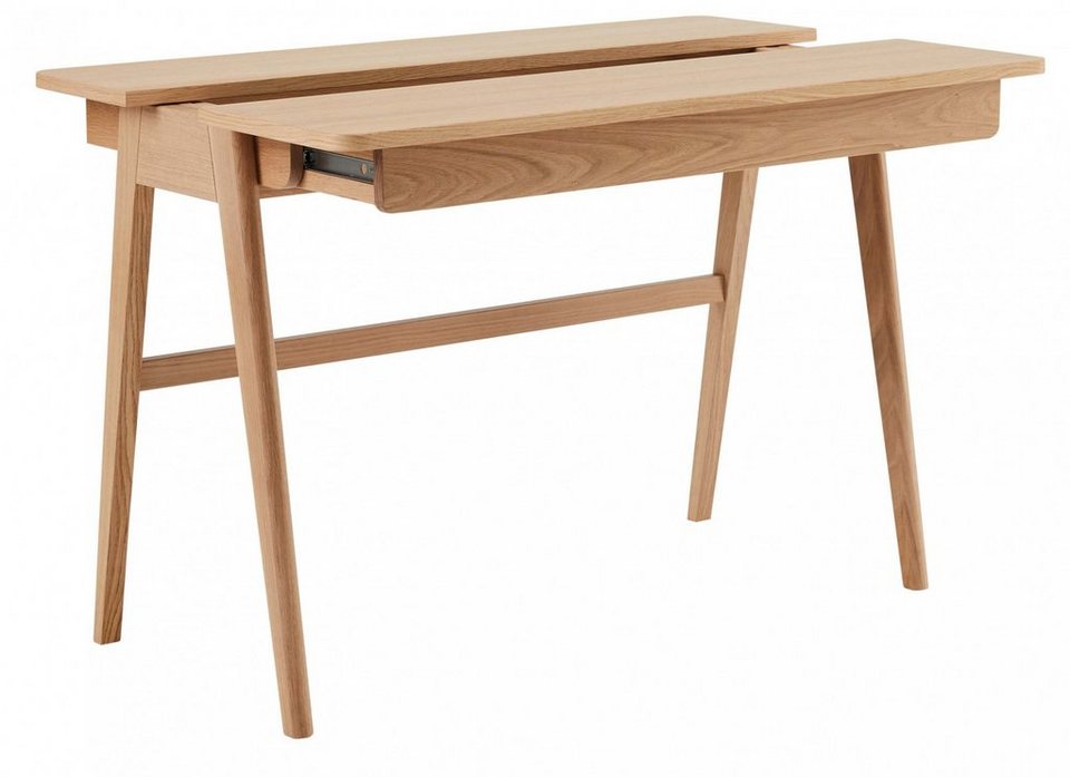 Hammel Furniture Schreibtisch Findahl by Hammel Home Desk (1-St),  110x55,5/72,5 cm, mit Stauraum und Beine aus Massivholz