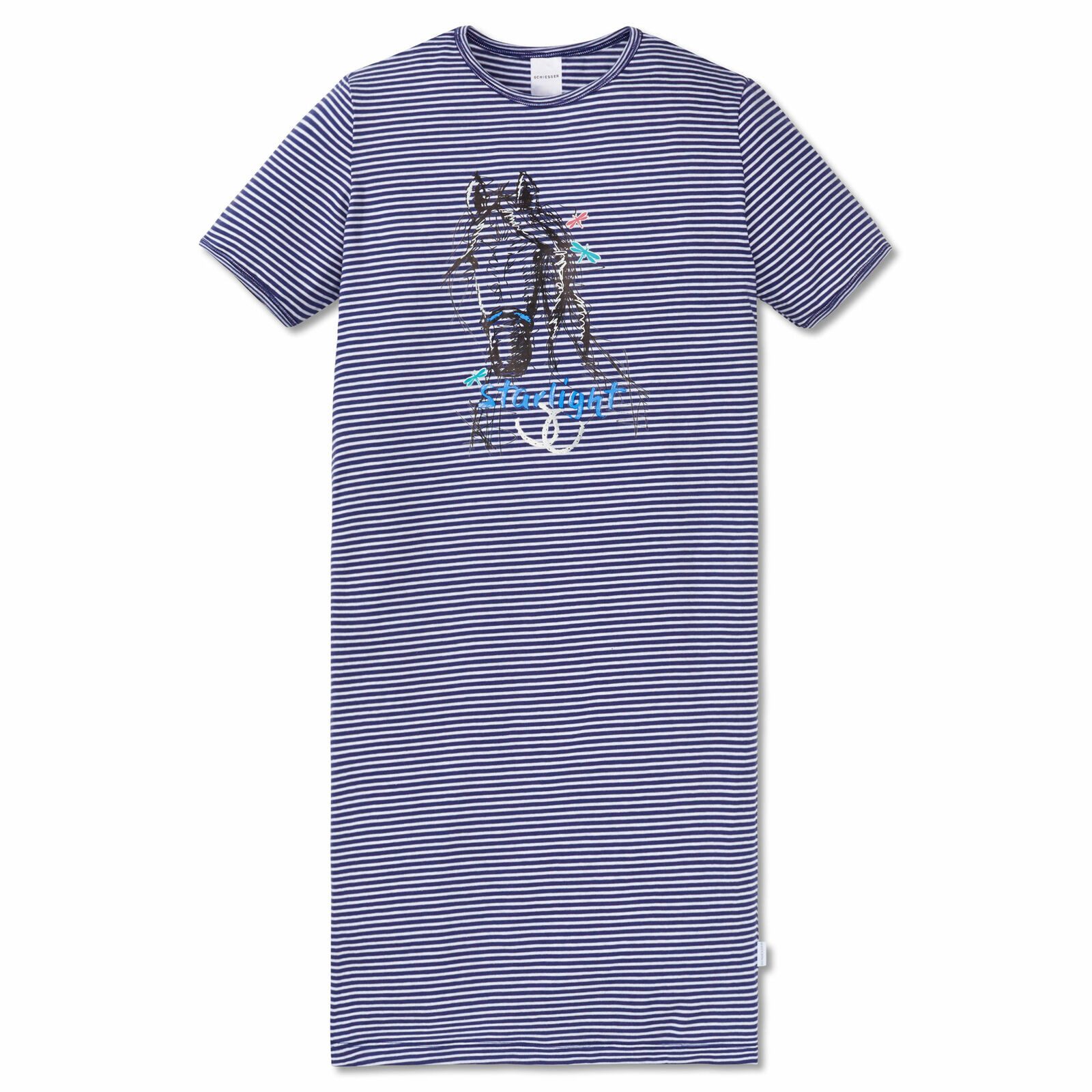 Schiesser Nachthemd Pferd Gr. 116