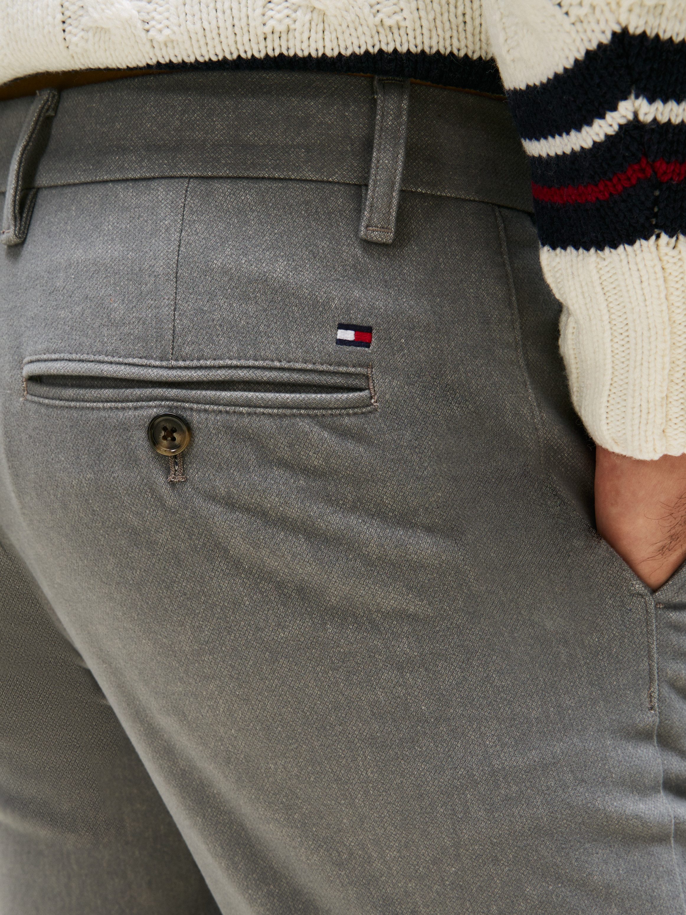 Tommy Hilfiger Chinohose BLEECKER BRUSHED MARL Slim Fit, gebürstete Melange günstig online kaufen