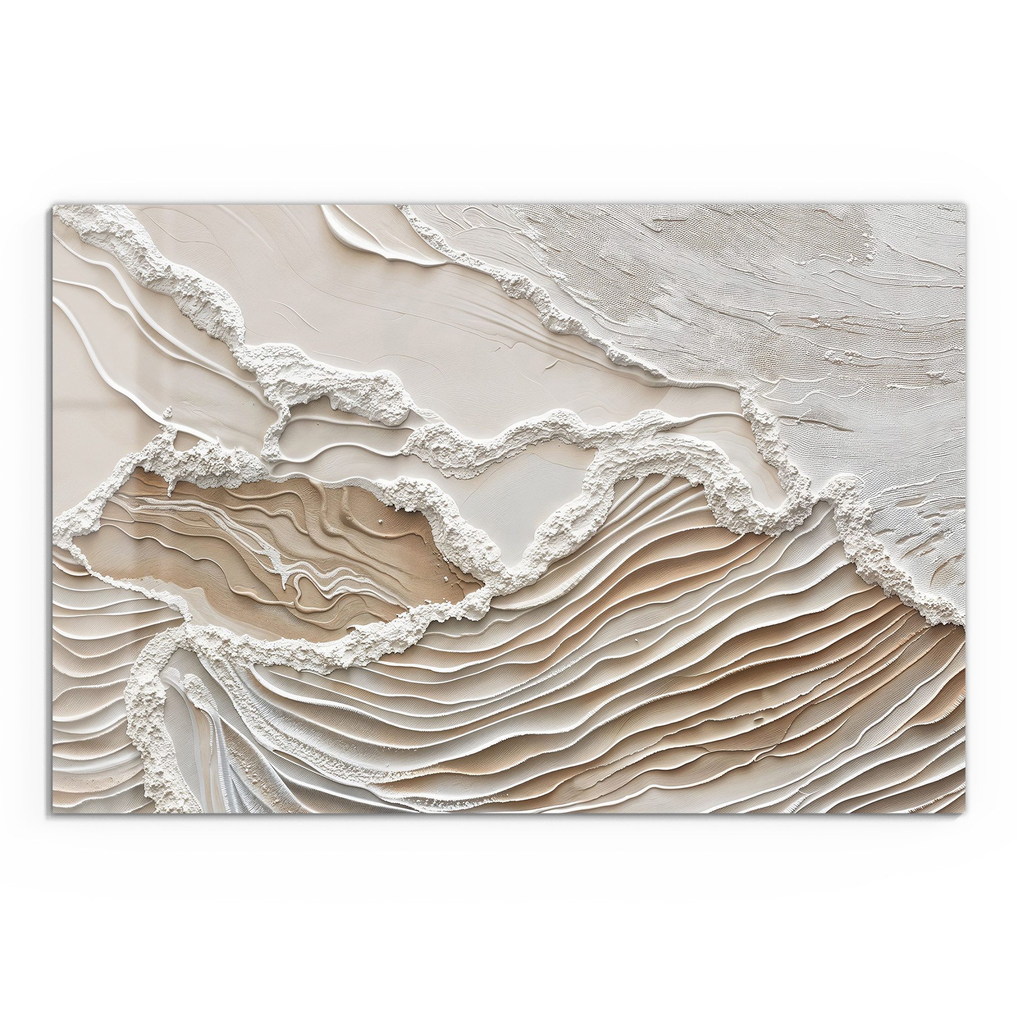 DEQORI Glasbild 'Sandwellenzauber', 'Sandwellenzauber', Glas Wandbild Bild günstig online kaufen