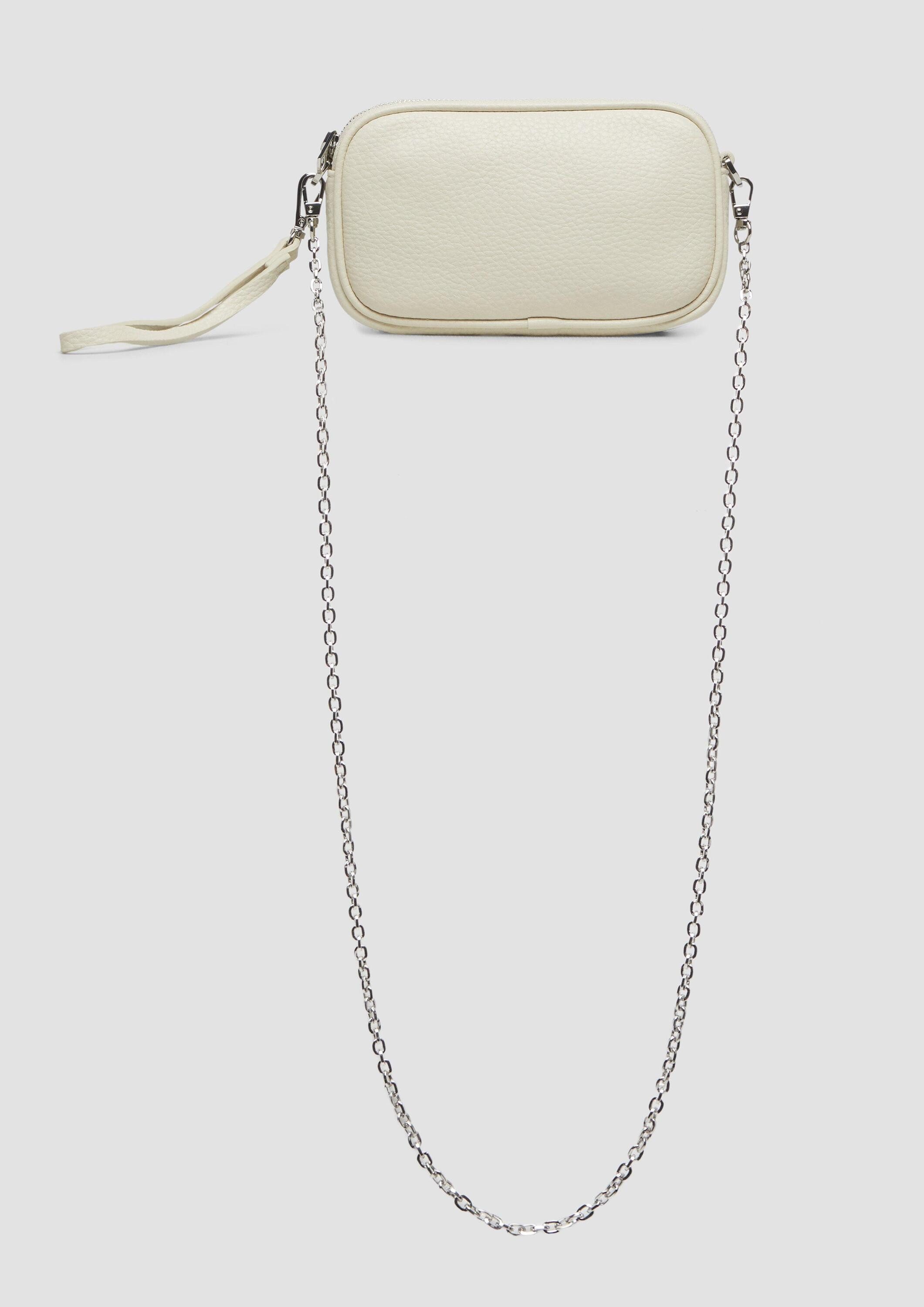 s.Oliver Umhängetasche Tasche, Camera-Bag aus Kunstleder mit abnehmbarem Ketten-Schultergurt