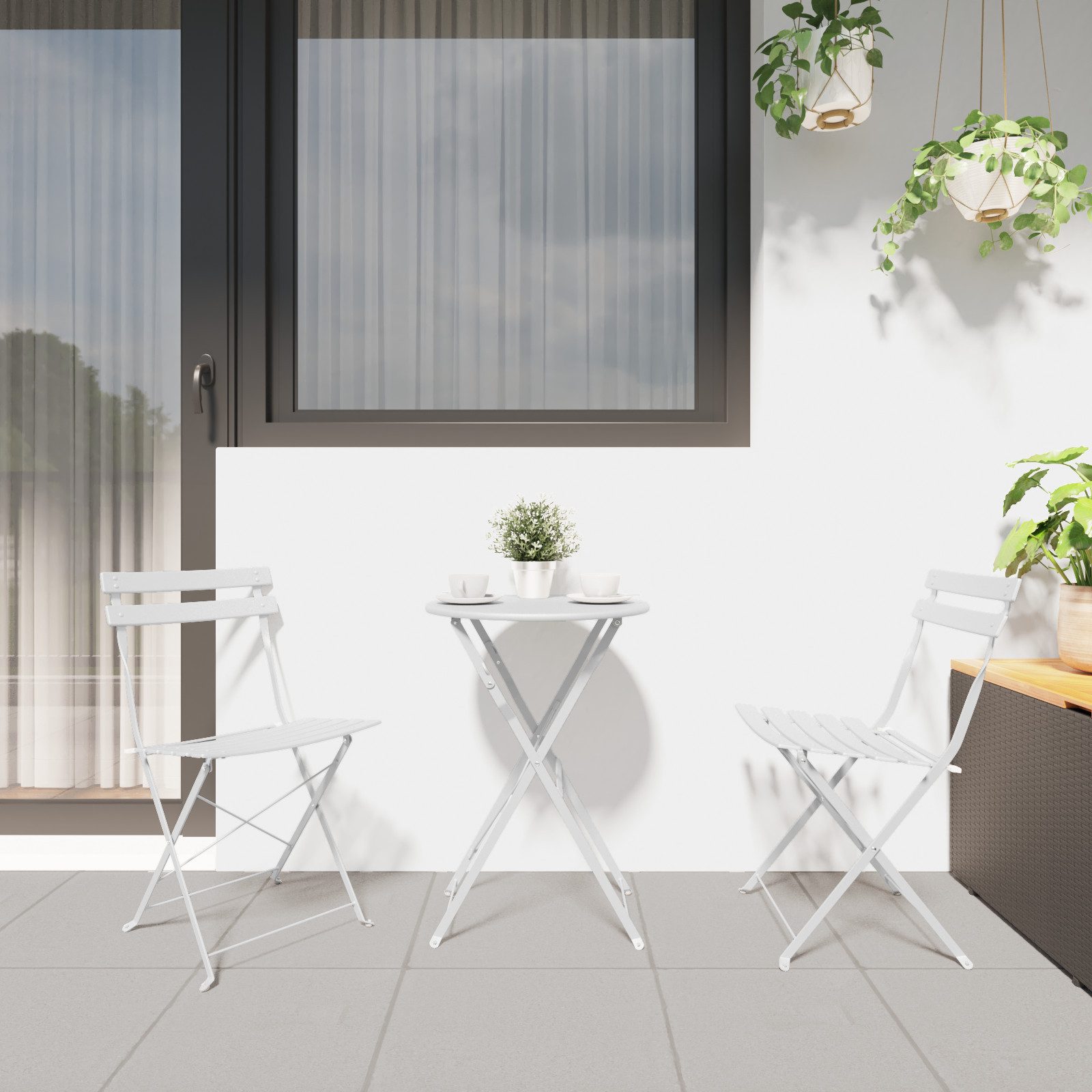 vidaXL Gartenstuhl Gartenstühle 2 Stk. Klappbar günstig online kaufen