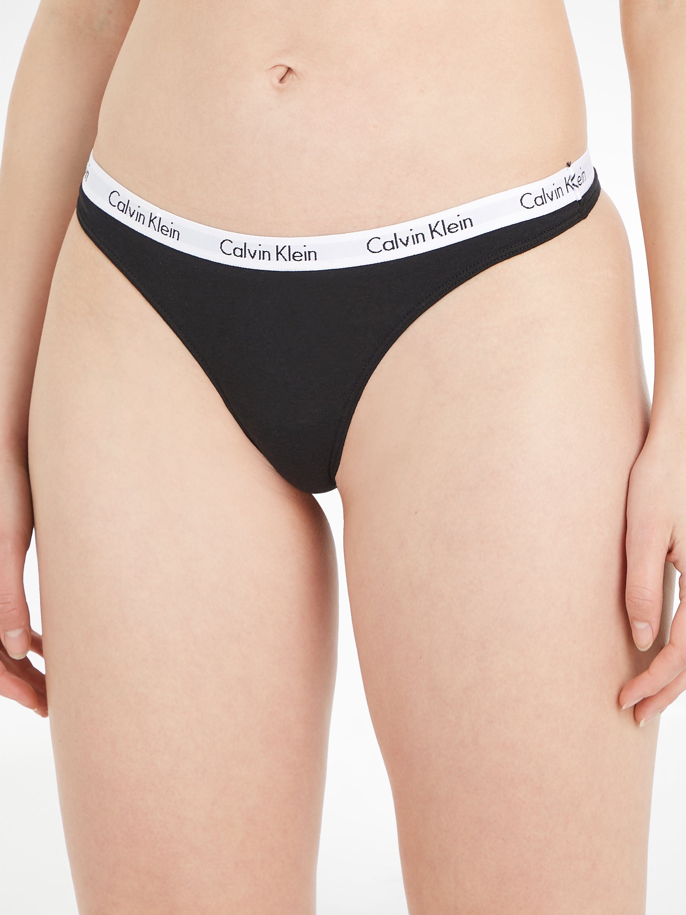Calvin Klein Underwear T-String mit klassischem Logobund schwarz