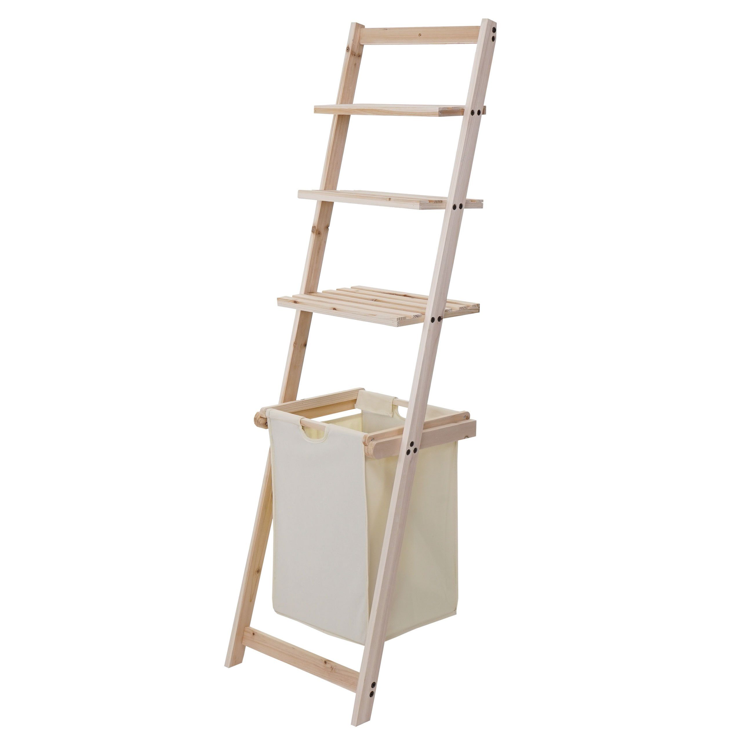 MCW Wäschekorb MCW-B59, 3 Böden, Inkl. Schrauben zur Wandmontage Herausnehmbarer Wäschesammler. € 78,99