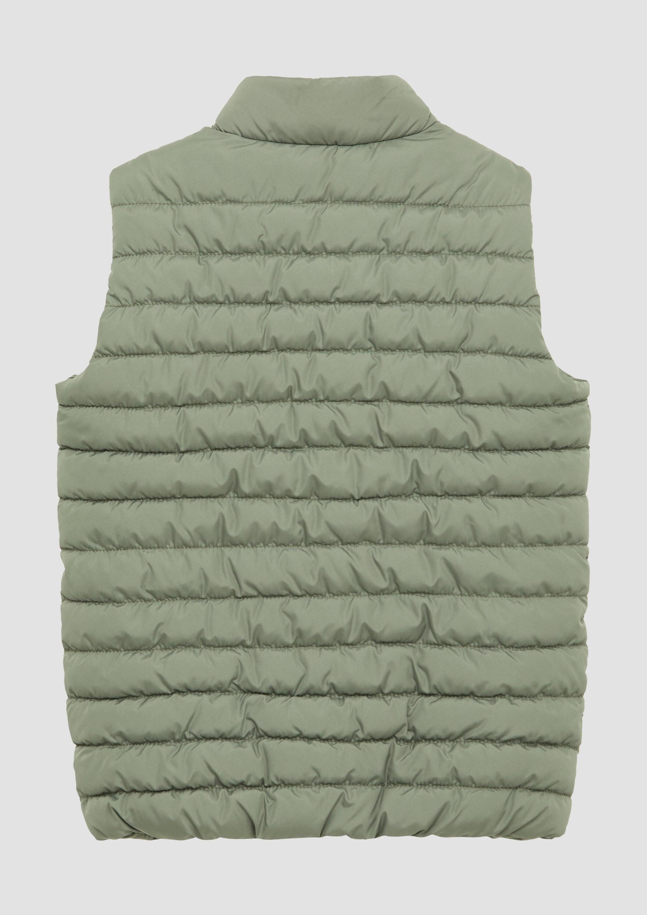 s.Oliver Outdoorjacke Outdoor-Weste Steppweste mit Stehkragen