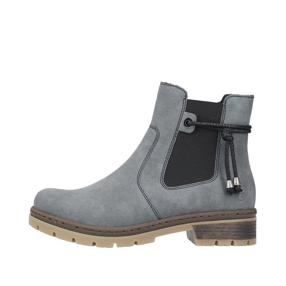 Rieker Damen Stiefelette Y7460-14 blau Stiefelette