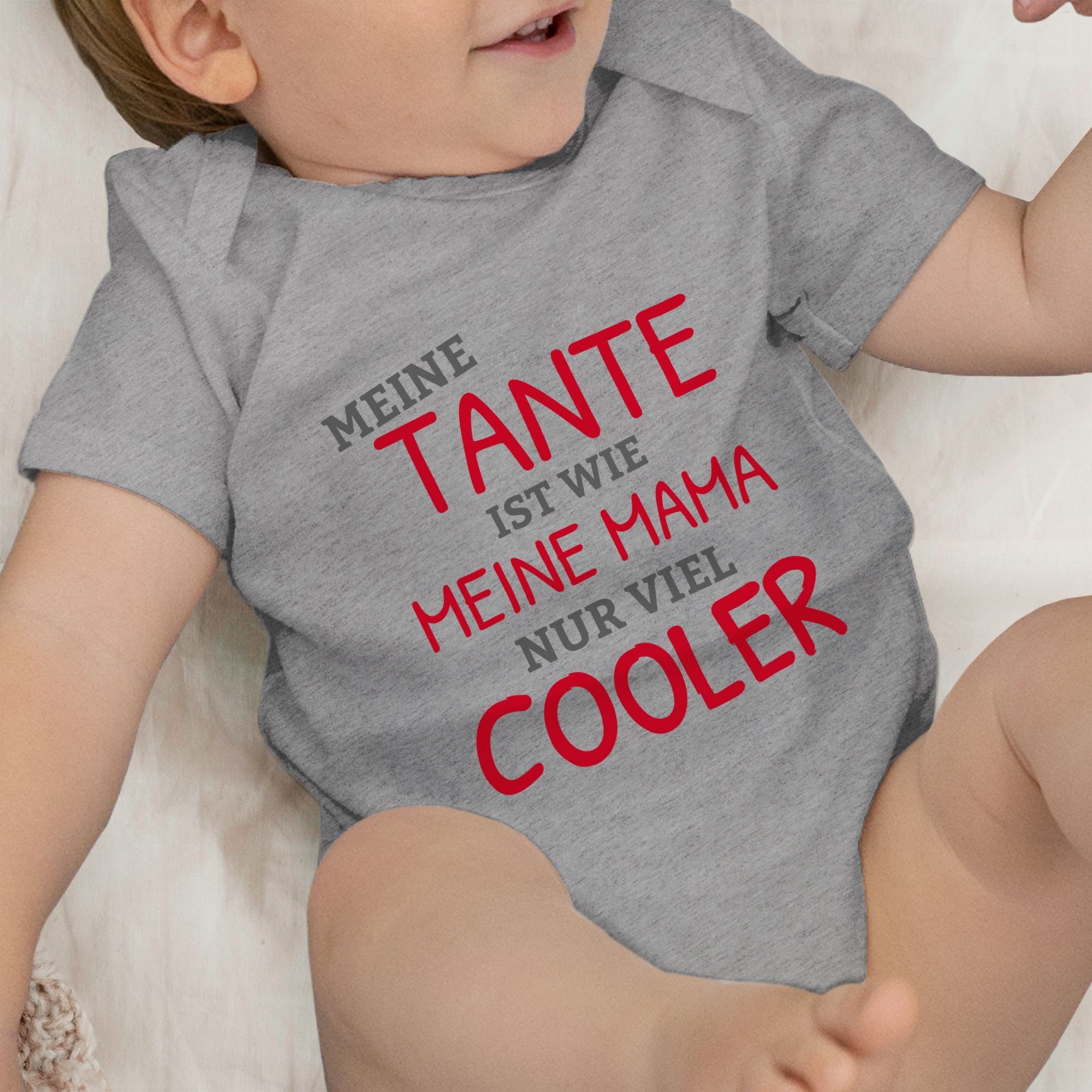 Shirtbody cooler Tante Tante meliert wie Grau Meine nur ist Shirtracer meine Mama 2