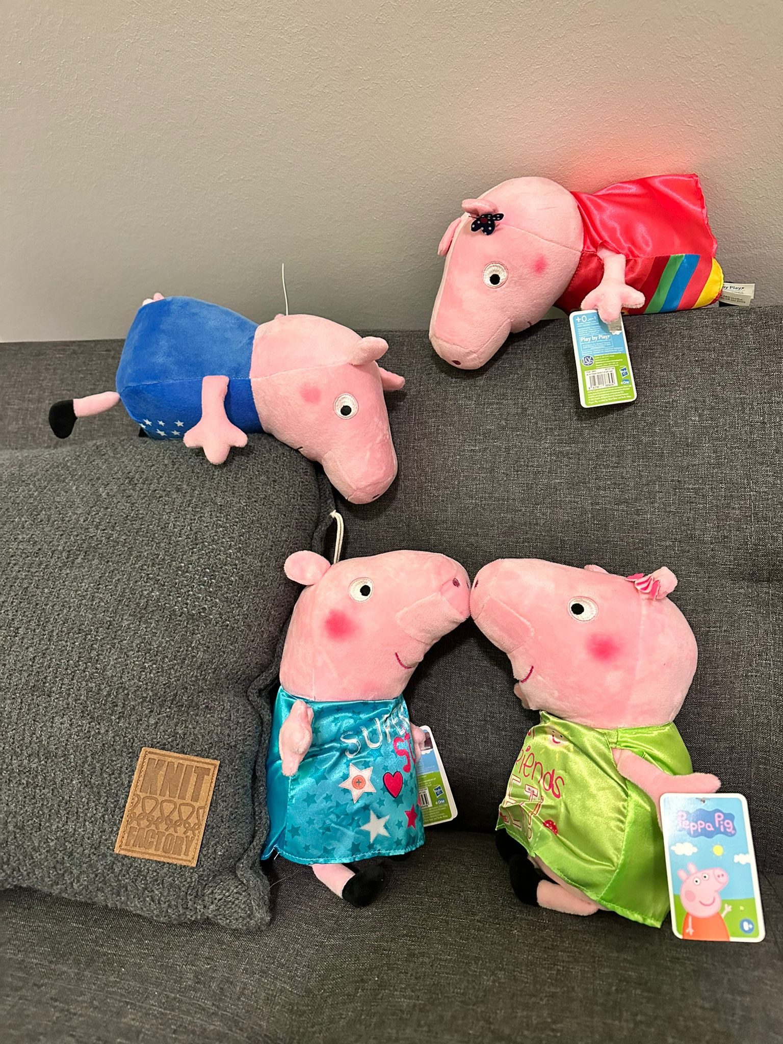Play by Play Kuscheltier Peppa Wutz Kuscheltier Peppa Pig kuscheltier 30 cm grün (1-St), Peppa Wutz Anime Kawaii Plush Weihnachten Geschenke für Kinder
