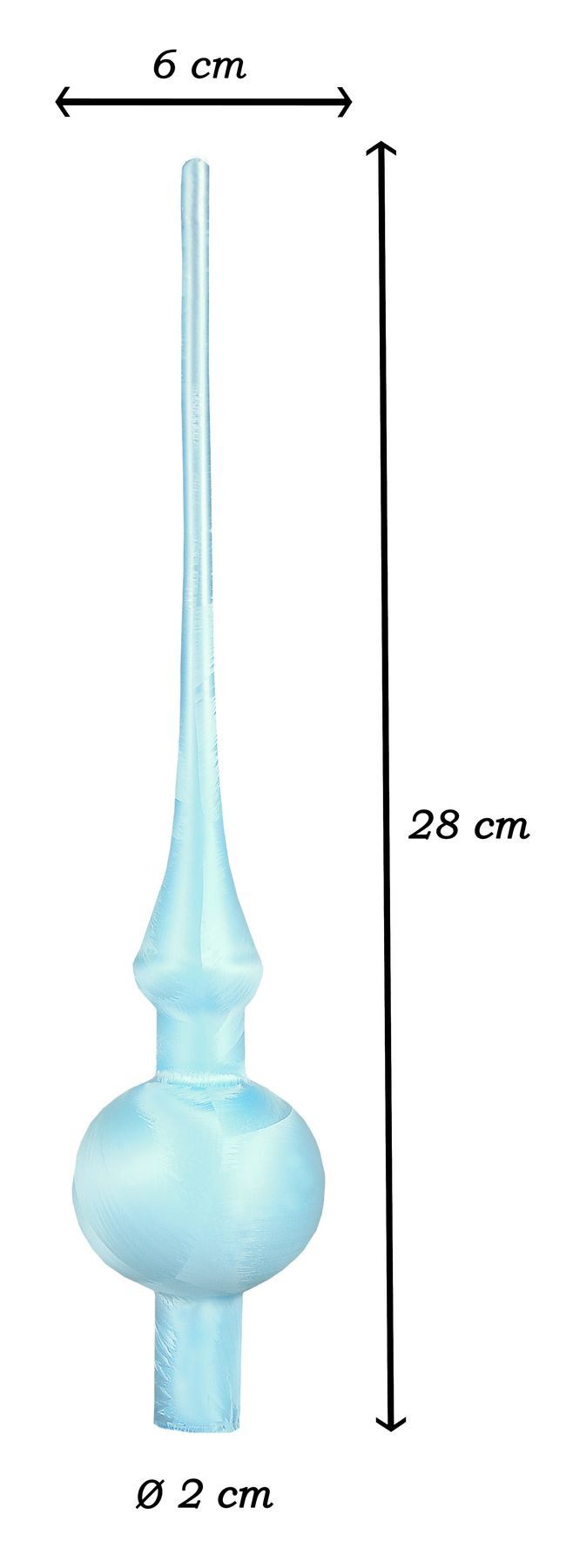 JACK Christbaumspitze JACK Christbaumspitze Spitze Glas 28cm Eislack Glanz günstig online kaufen