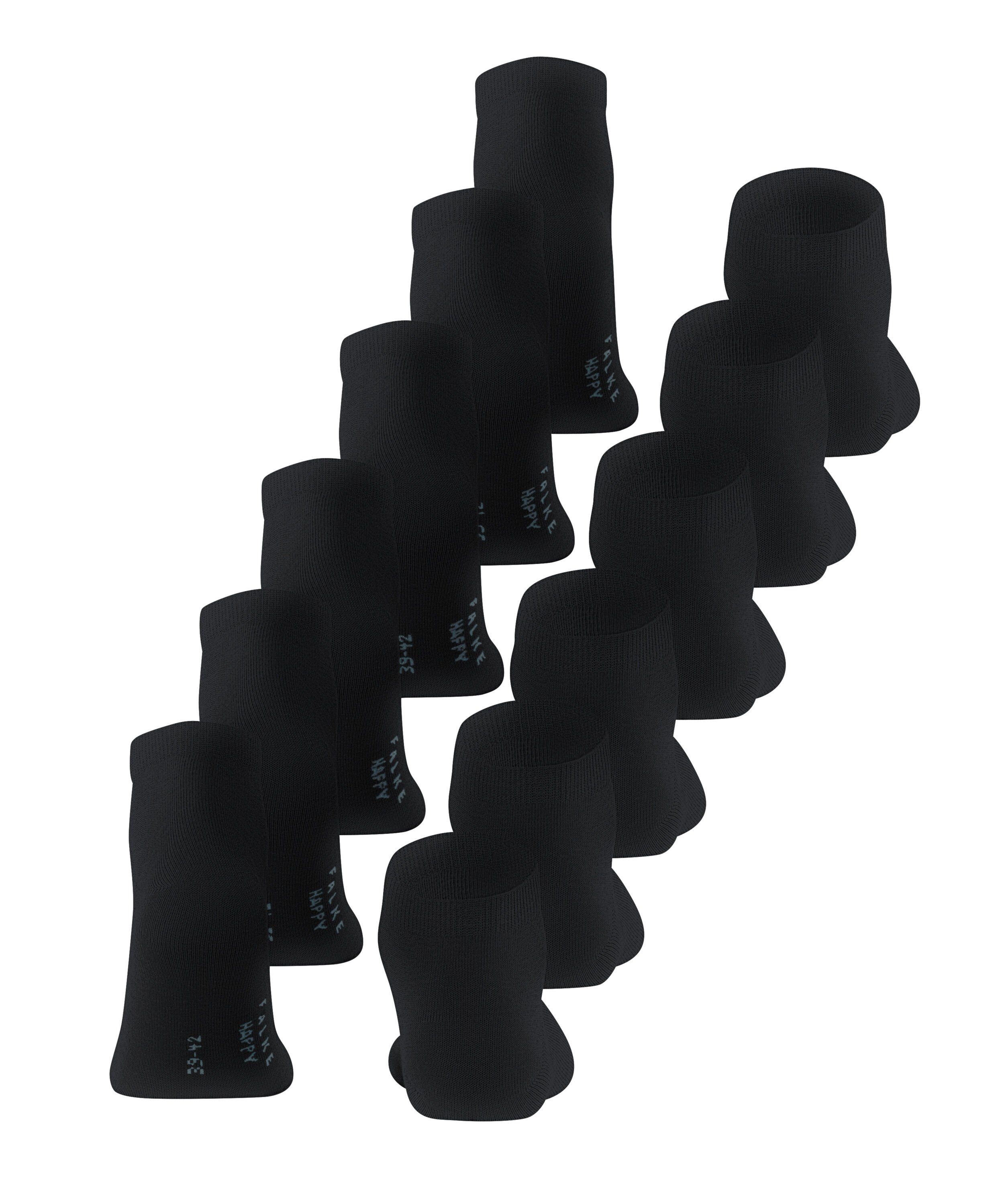 FALKE Sneakersocken Happy 6-Pack Sneakersocken (6-Paar) Set aus 6 Paar Baumwollsneakern