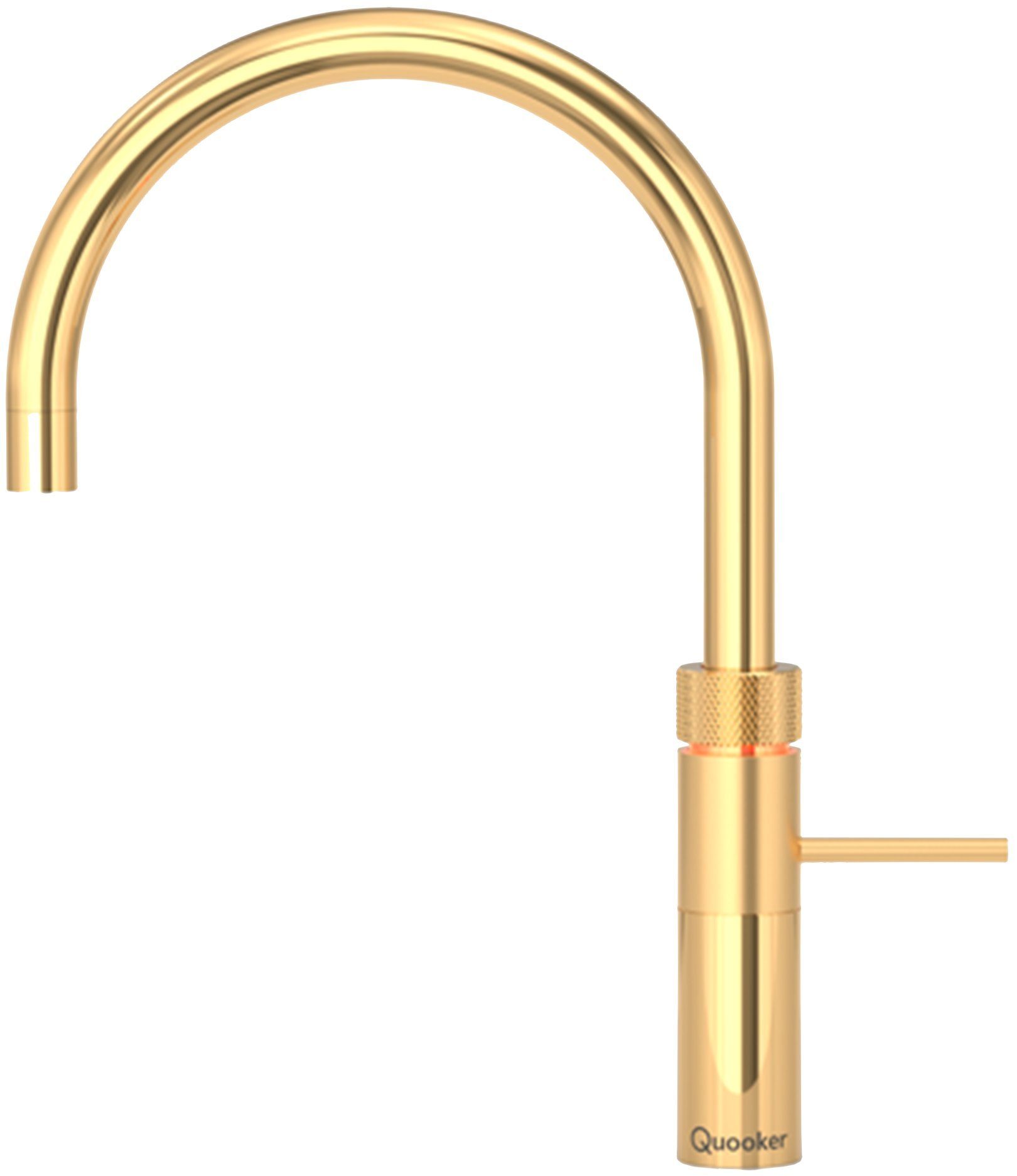Gold (2-St) QUOOKER (22+FRGLD) ROUND Armatur QUOOKER Spültischmischer COMBI+ FUSION mit Kochendwasserfunktion Küchenarmatur B 100°C 100°C