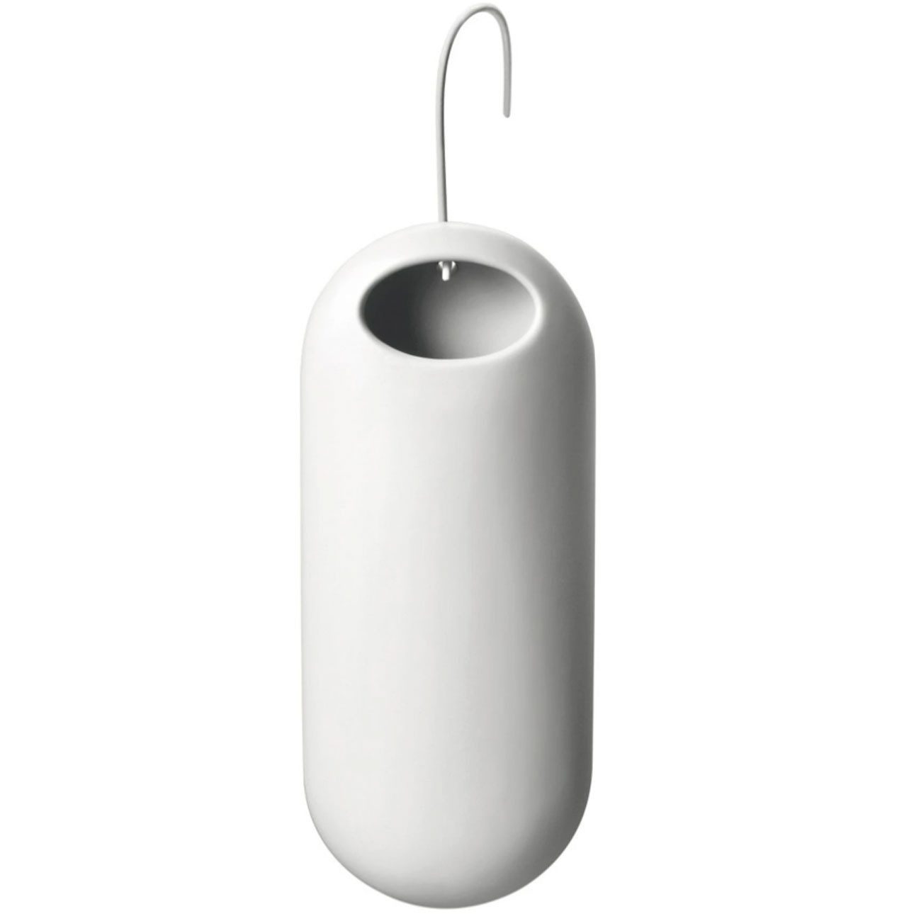 Tescoma Luftbefeuchter Keramik-Wasserverdunster matt weiß, Heizkörper-Luftbefeuchter 250ml, Heizkörper-Luftbefeuchter mit Metallhaken aus Keramik