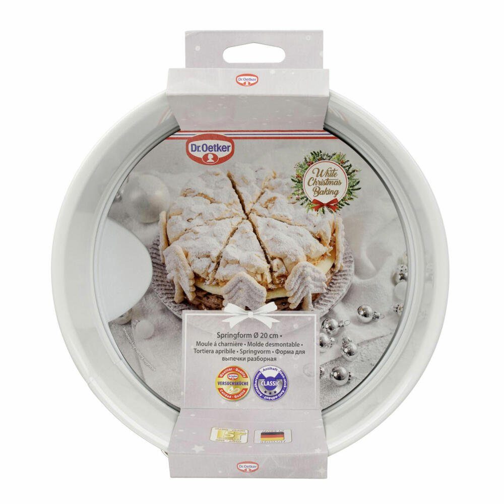 Dr. Oetker Küchenhelfer Springform White Christmas Baking 20 cm