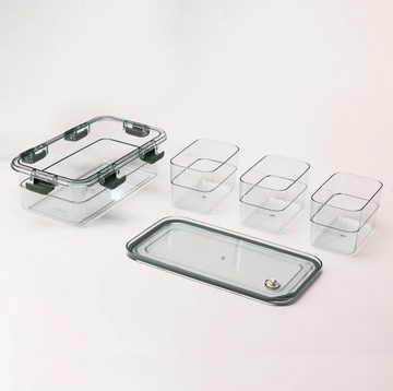 RHP Vorratsdose Neu gestaltete Servierplatte: RHP Snackschale mit 3 Fächern und luftdi