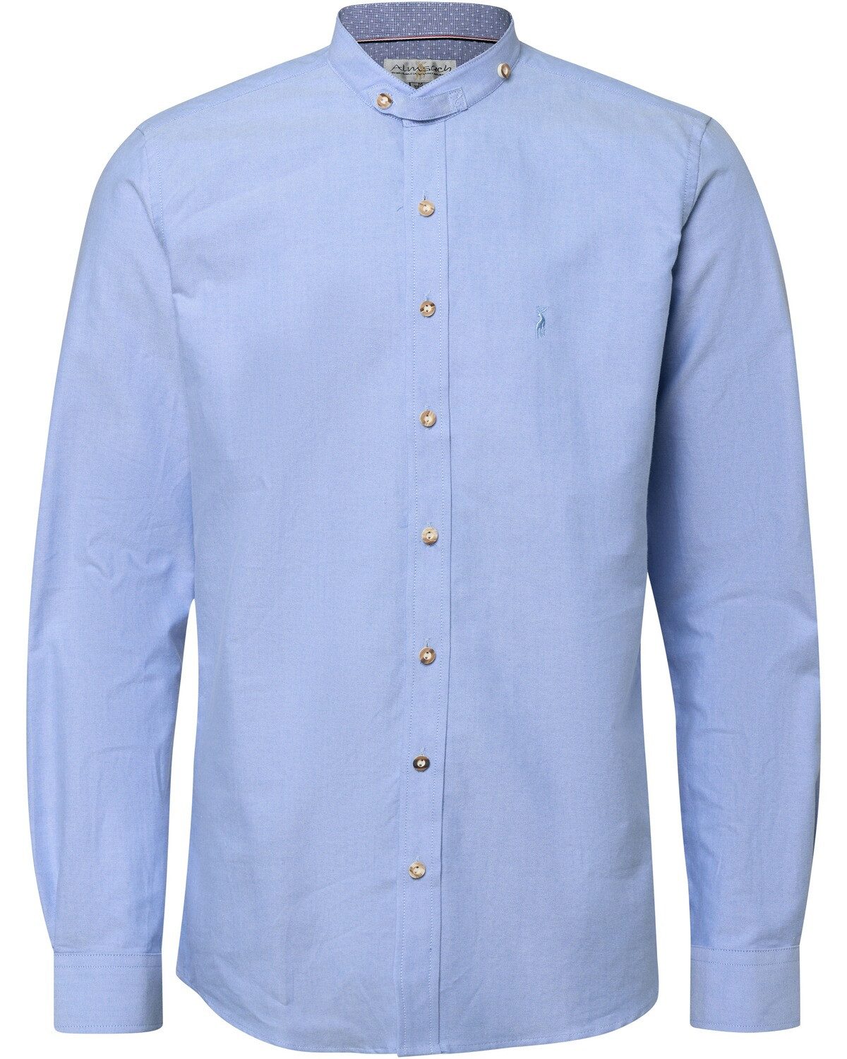 Almsach Trachtenhemd Stehkragenhemd Slim Fit