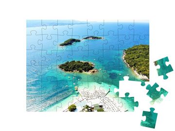 puzzleYOU Puzzle Albanischer Ferienort am Ionischen Meer, Ksamil, 48 Puzzleteile, puzzleYOU-Kollektionen Weitere Europa-Motive