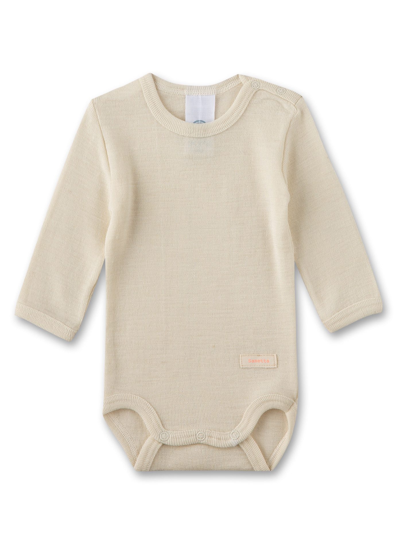 Sanetta Langarmbody Woll-Seide Langarmbody (1-tlg)