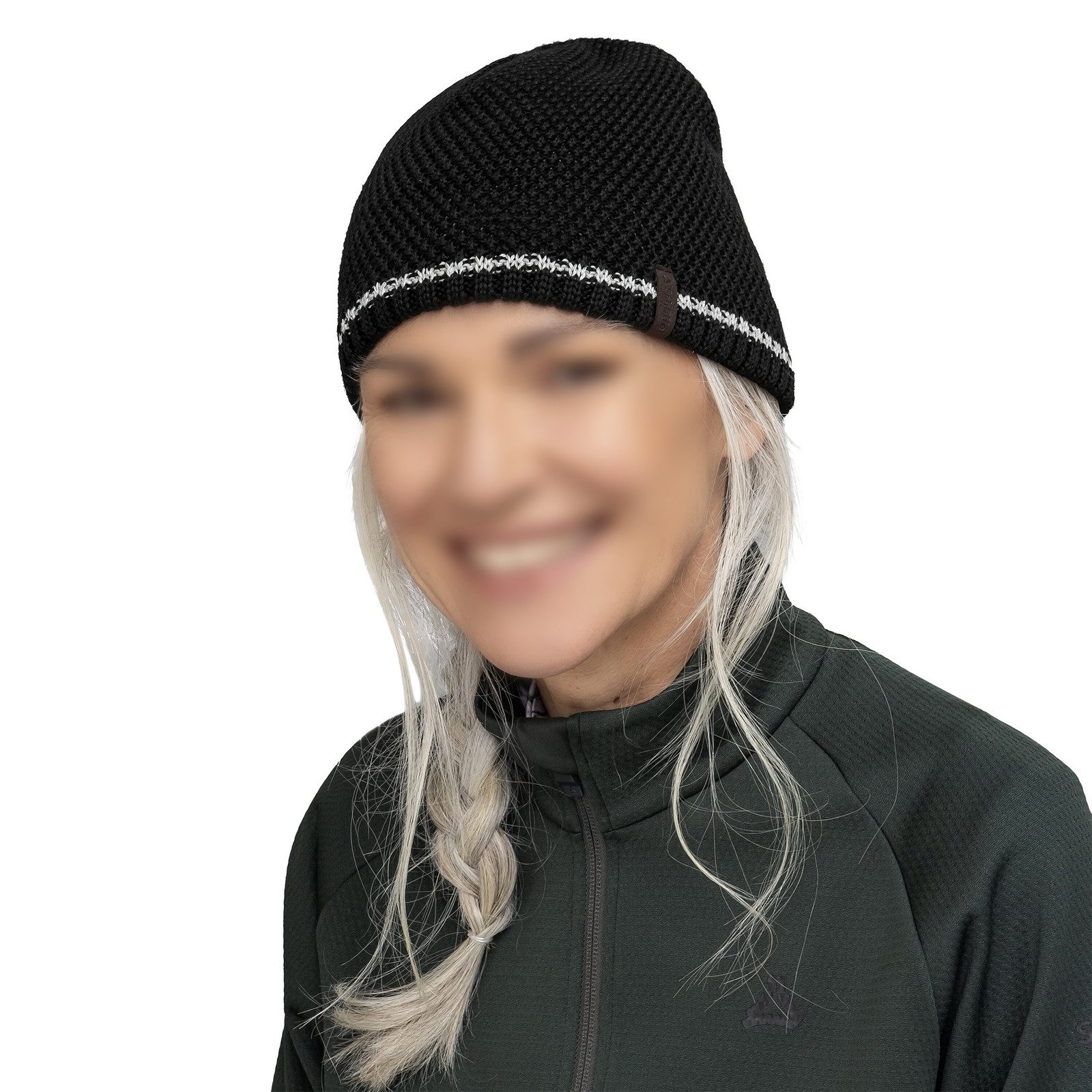 Schöffel Strickmütze Hat Style Wildkar All mit aufgenähter Logo-Fahne