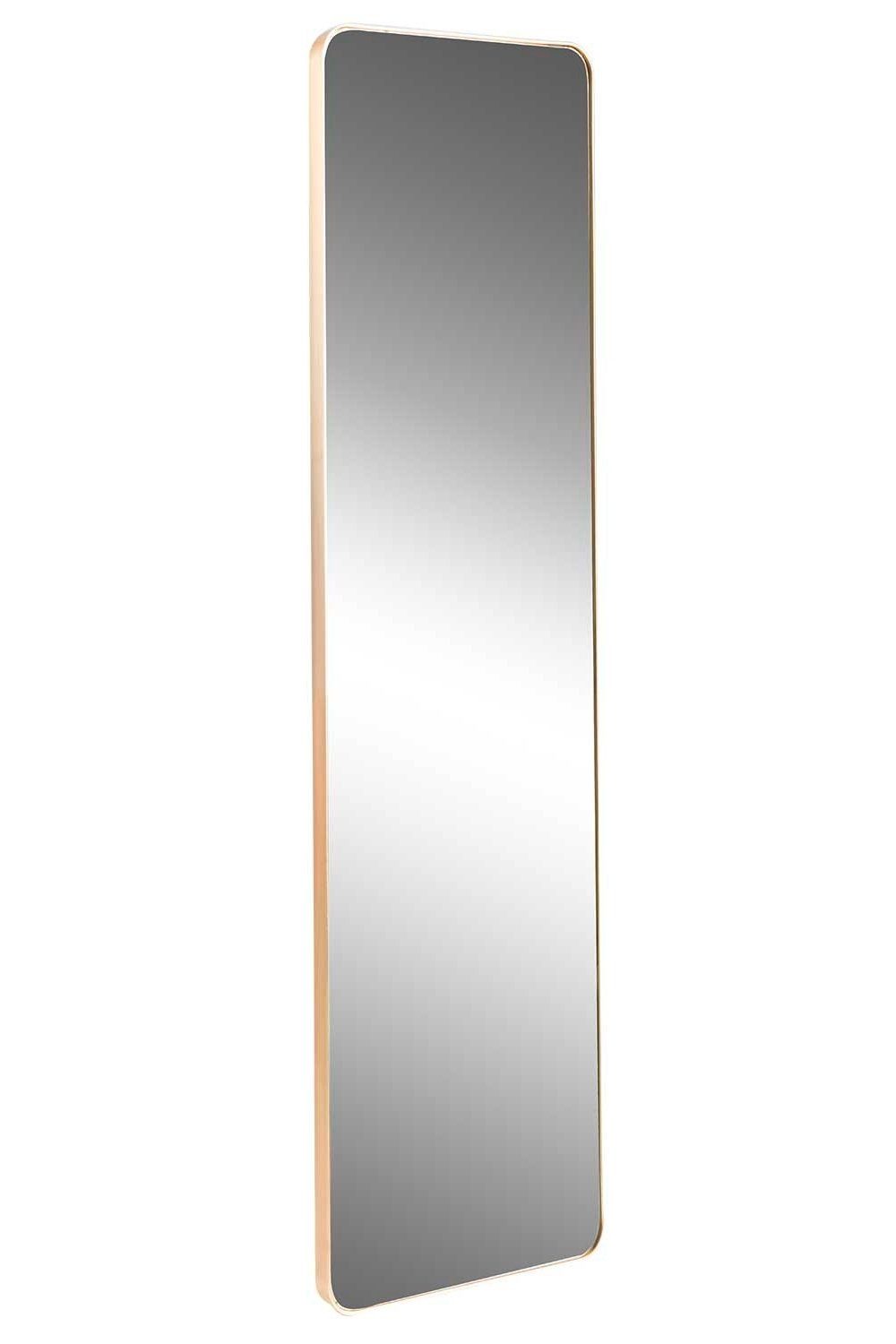Home4You Spiegel TAINA, B 30 x H 150 cm, Rahmen in Goldfarben, Metall, lackierte Rahmenoberfläche