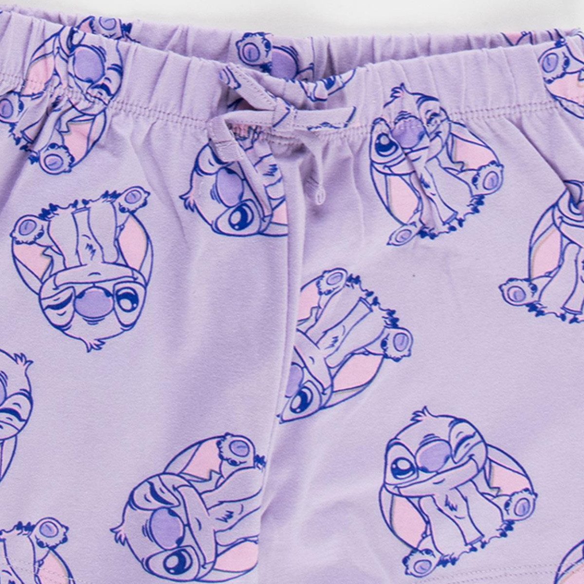 Lilo & Stitch Pyjama - Kinder Nachtwäsche Kurzarm Sommer Schlafset Baumwolle (2 tlg)