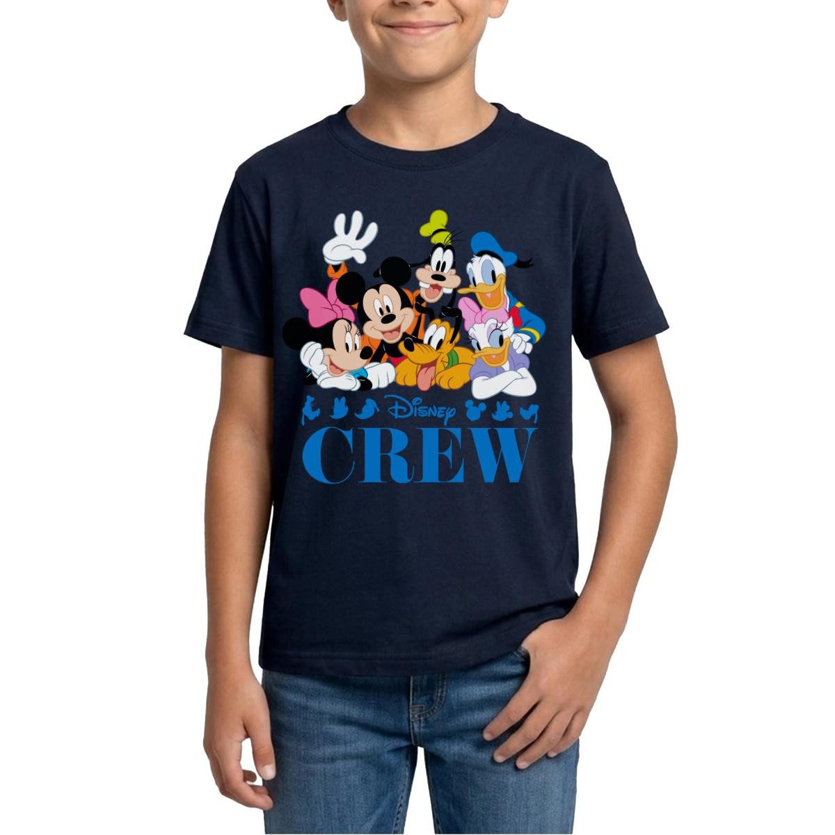 T-Shirt Mickey & Minnie Pluto Goofy Daisy Donald Crew Teenager T-Shirt