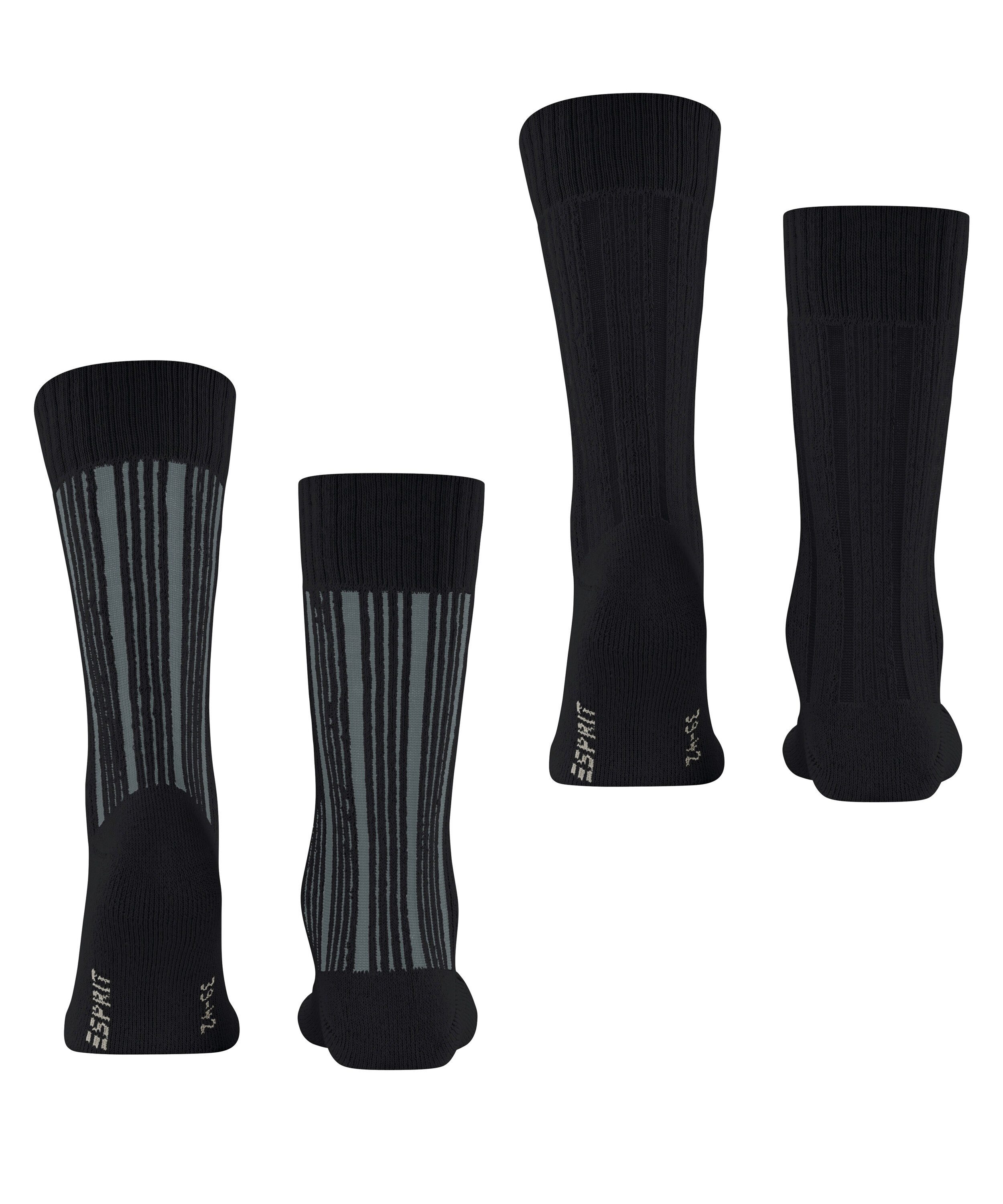 Esprit Socken Plush Rib 2-Pack Socken (2-Paar)