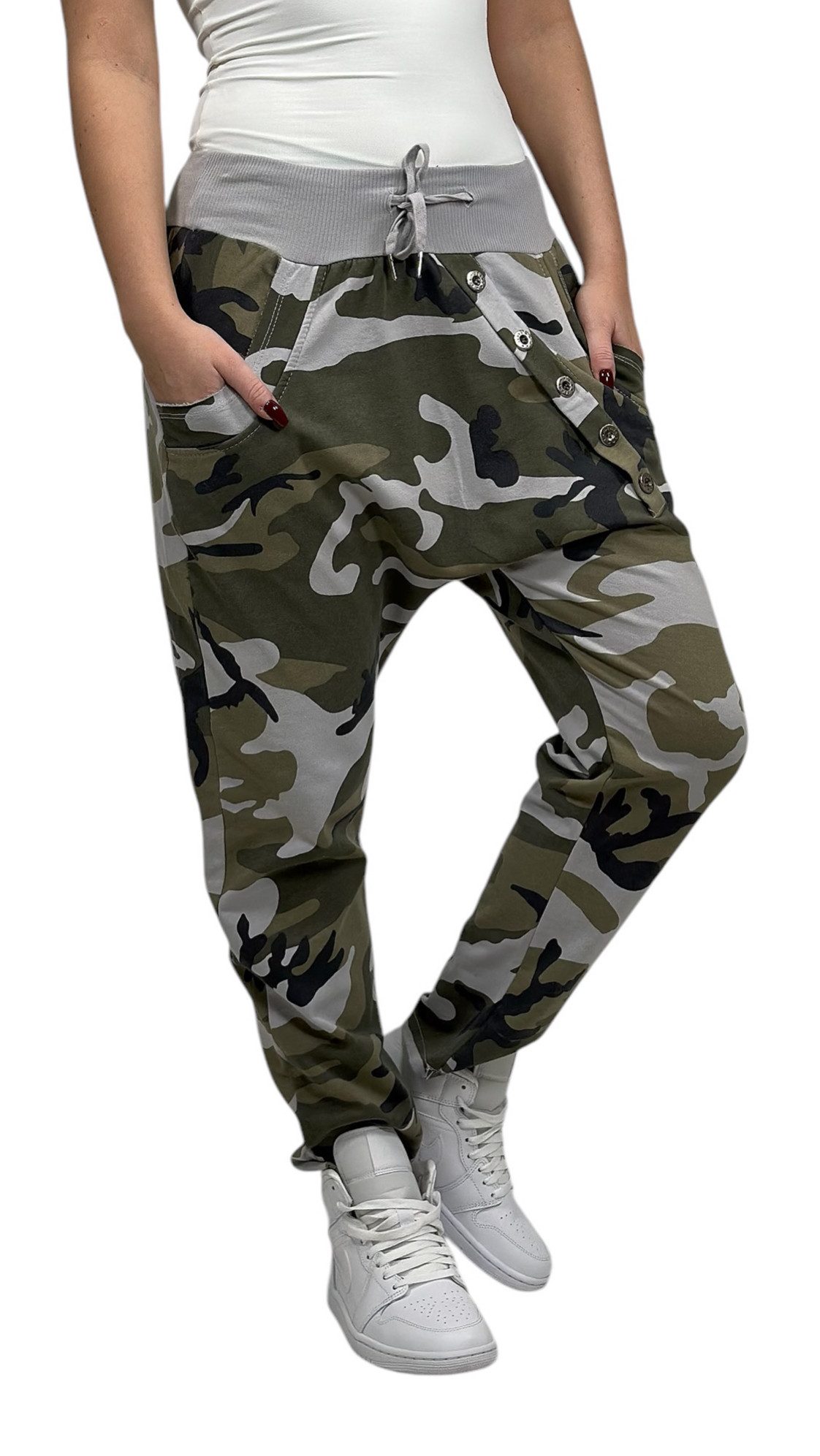 Mississhop Boyfriend-Hose Sweatpants Baggy Camouflage Damenhose günstig online kaufen