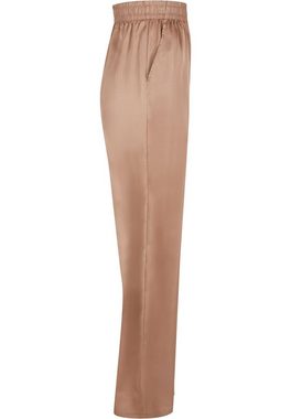 URBAN CLASSICS Stoffhose Urban Classics Damen Ladies Satin Wide Leg Pants (1-tlg)