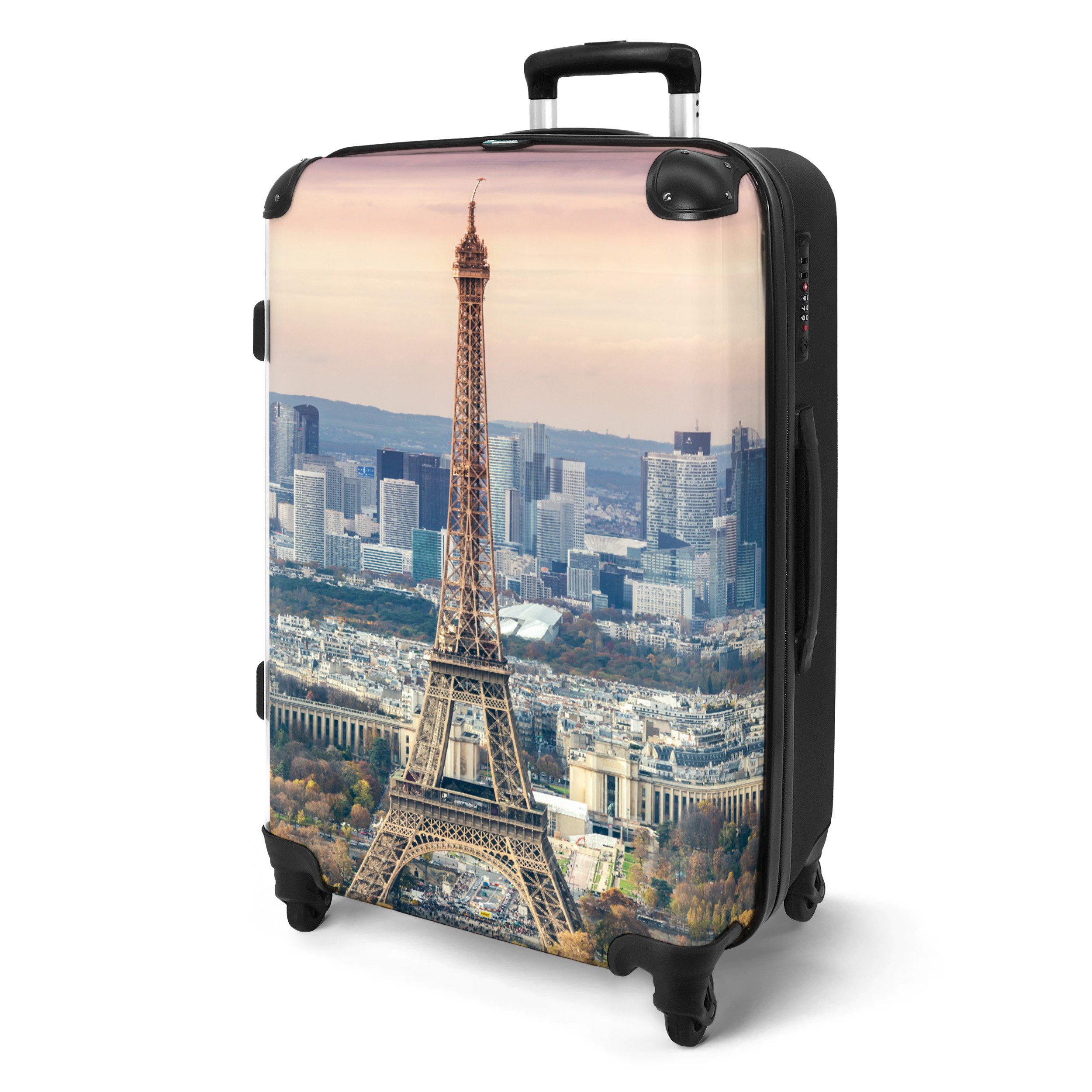 NoBoringSuitcases.com© Hartschalen-Trolley Eiffelturm - Herbst - günstig online kaufen