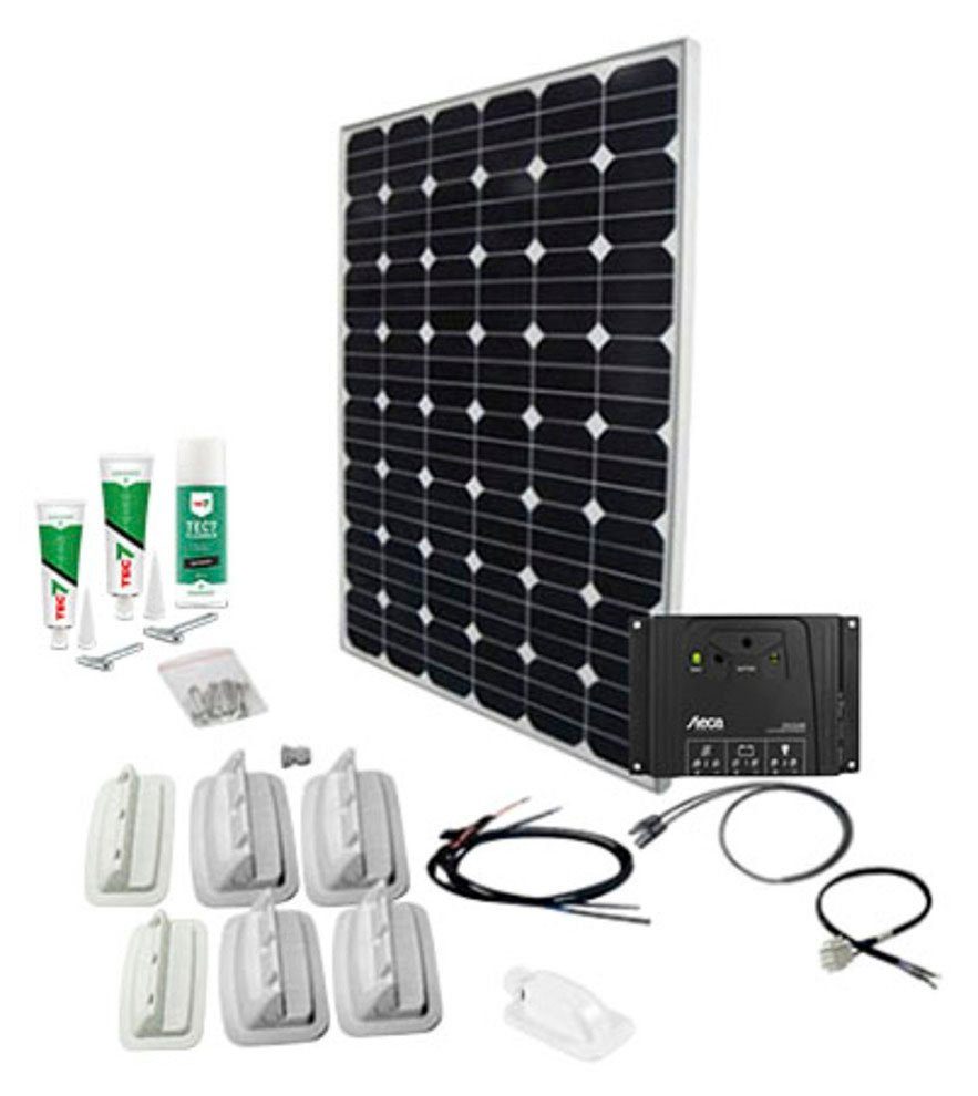 [100% Qualitätsgarantie] Phaesun Solaranlage SPR (Komplett-Set) SOL101 Kit, Monokristallin, 170 W, 170 Caravan Peak W, Solar