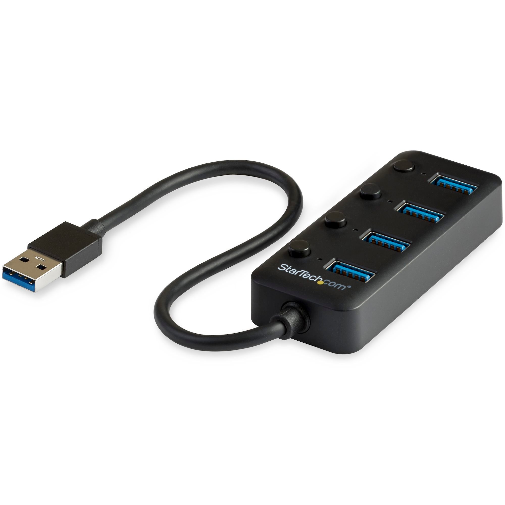 Startech.com USB-Verteiler STARTECH.COM 4 Port USB3.0 Hub - 4xUSB-A mit individuellen An/Aus-Scha