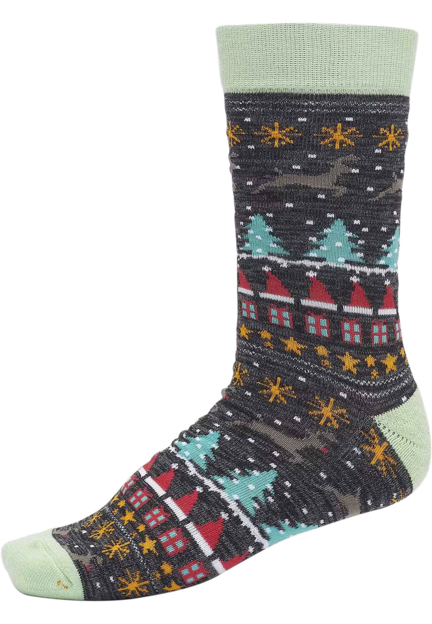 URBAN CLASSICS Basicsocken Urban Classics Unisex Christmas Nutcracker Socks 3-Pack (1-Paar)