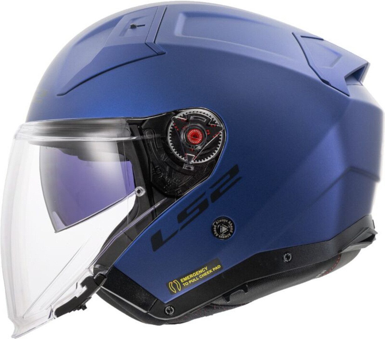 LS2 Motorradhelm OF603 Infinity II Solid Jethelm, Vorbereitet Für Kommunikationssystem,notfallsystem-polsterung (eq