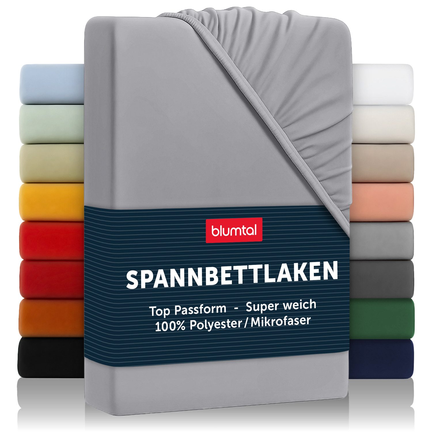 Blumtal Spannbettlaken Bettlaken aus Mikrofaser OEKO-TEX® zertifiziertes Laken, Mikrofaser, Gummizug: rundum, (1 Stück), Oeko-TEX® Zertifiziert